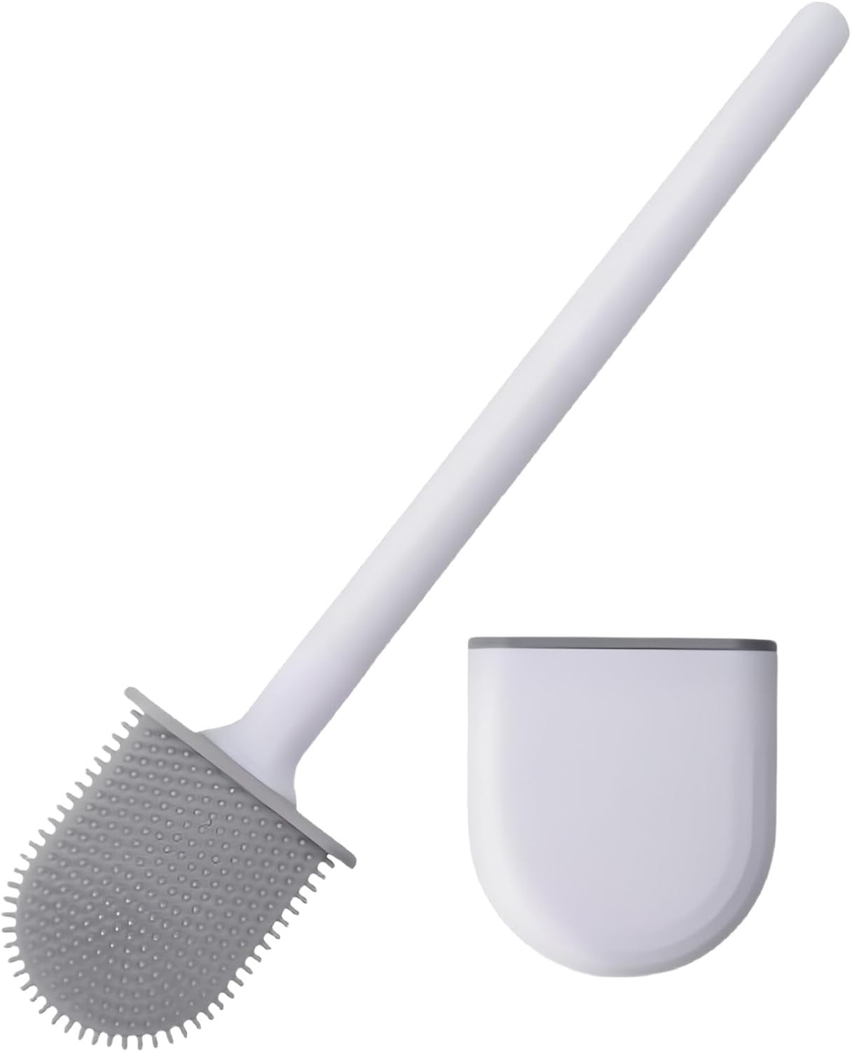 Silicone Toilet Brush,Toilet Bowl Brush,Toilet Brush and Holder Set,Rv