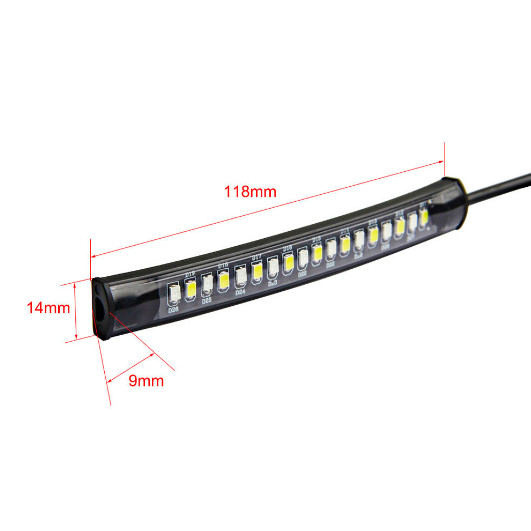 Universal Motorcycle ATV Tail Brake Light Stop Signal Lamp Flexible Strip Light