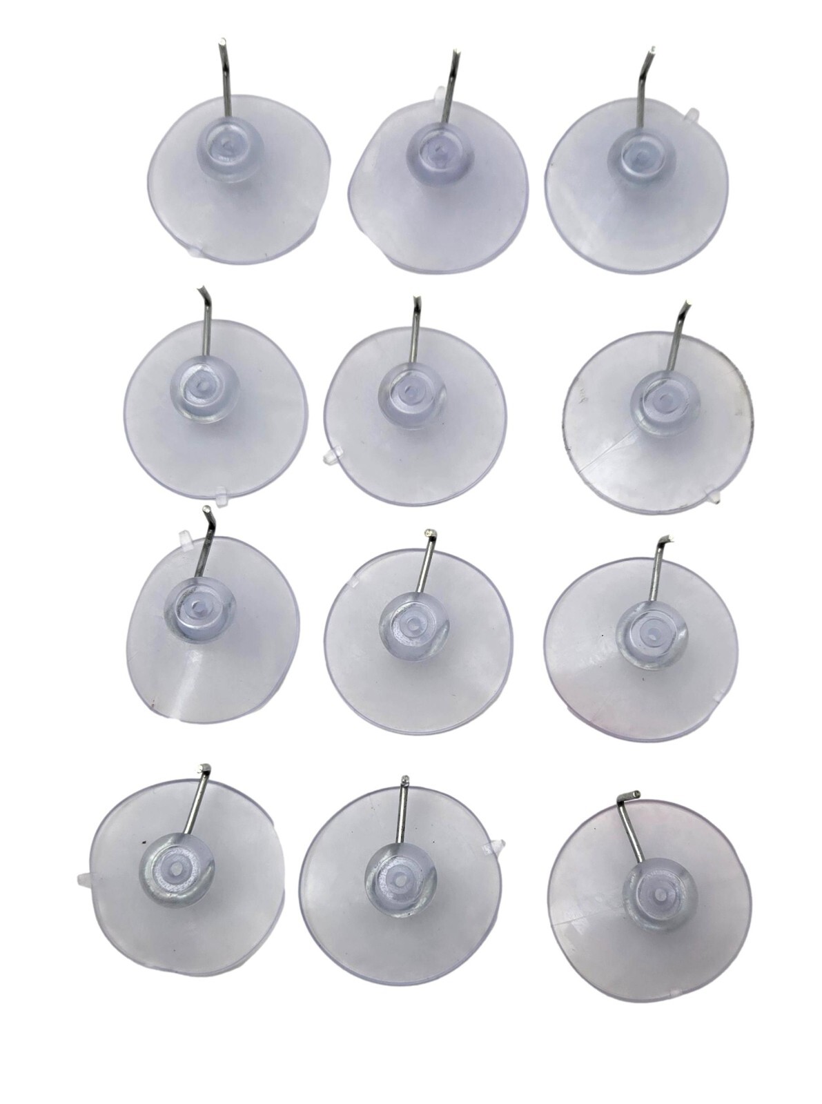 100 suction cups with metal hook 1.75 inch diameter opaque not clear