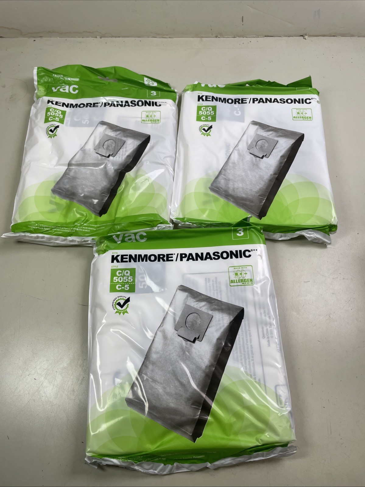9 Vacuum Cleaner Bags for Sears Kenmore 5055 50557 50558 Panasonic C-5 C18 C Q