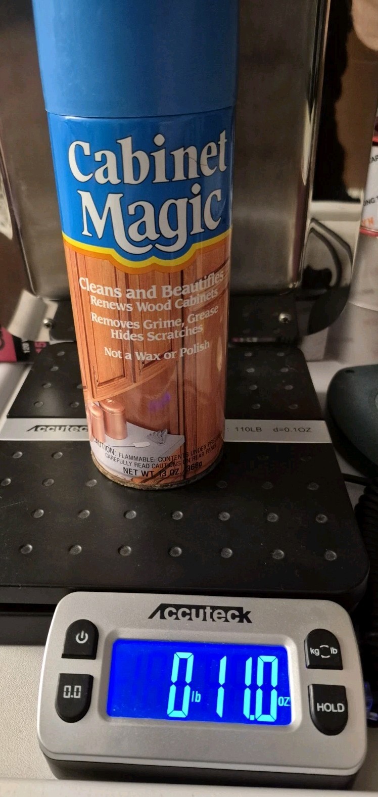 Vintage Original Cabinet Magic Cleaner 13 oz Aerosol Spray Can, 80% Full