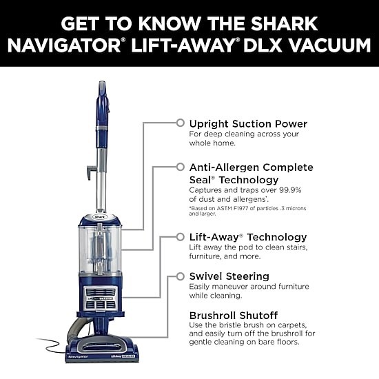 Shark Navigator® Lift-Away® Deluxe Upright Vacuum NV360