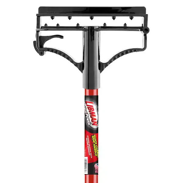 Commercial Industrial All Purpose Heavy Duty Mop Handle Red Steel Grip 60-inch
