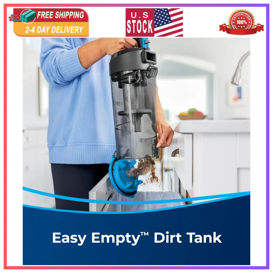 Bissell PowerForce Helix Bagless Upright Vacuum Lightweight Pet Friendly 3313