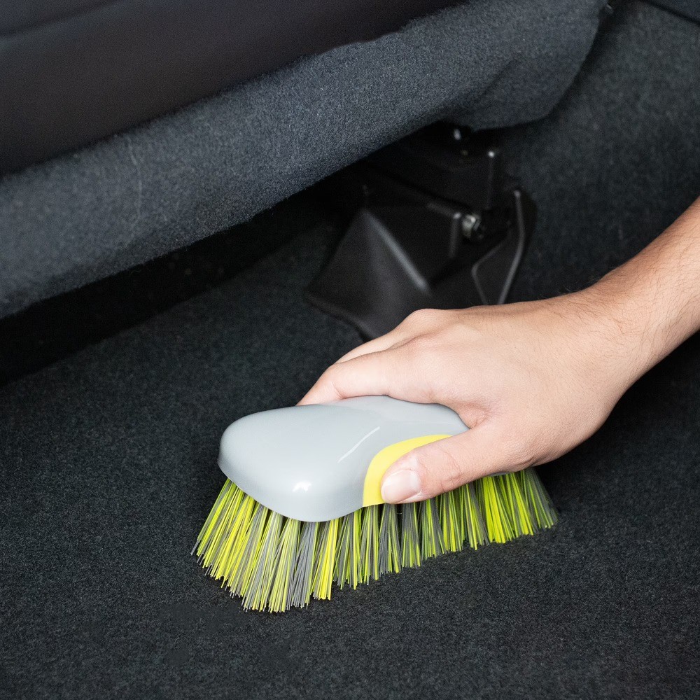 Stiff Bristle Scrub Brush for Carpet and Upholstery Cleaning