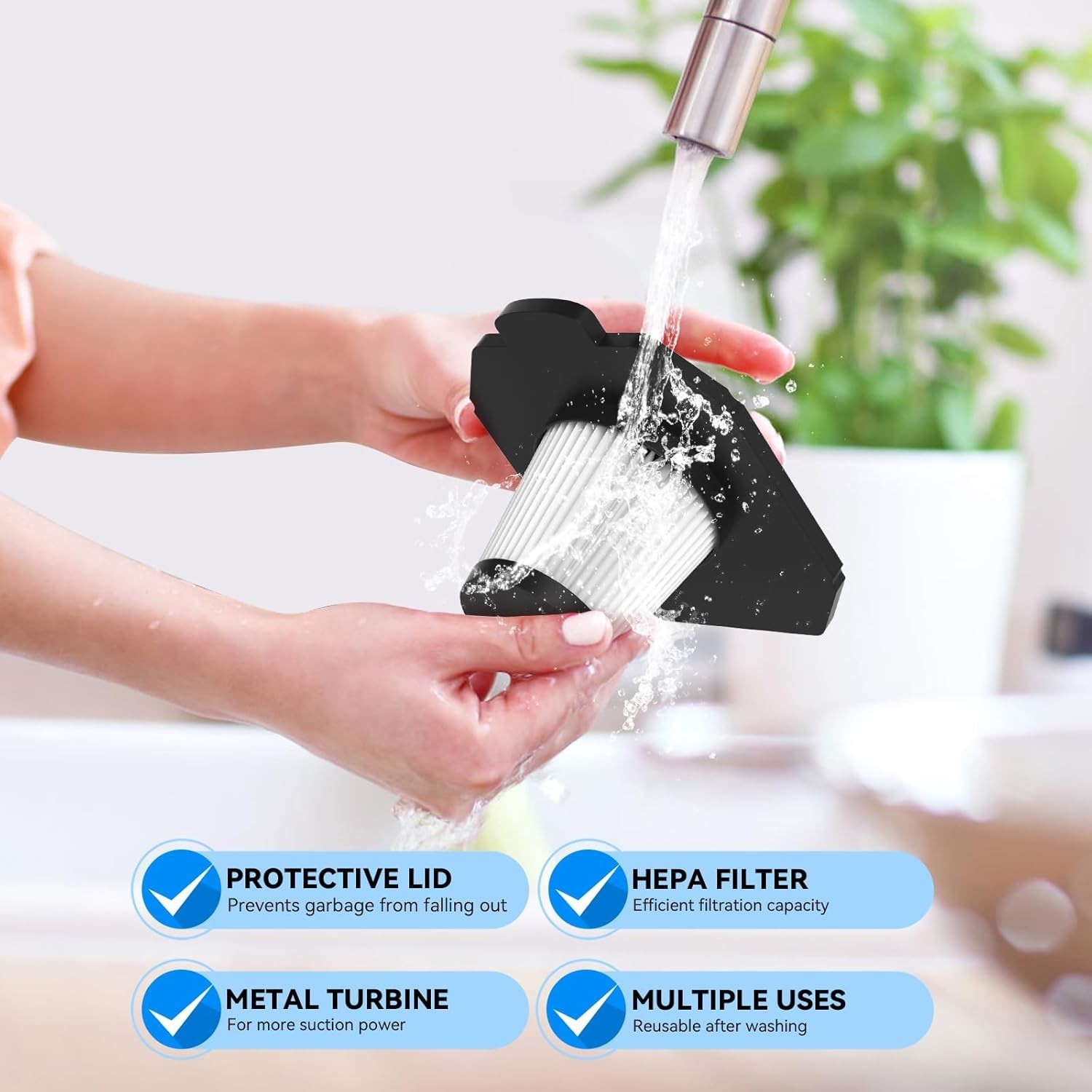 Battery-Powered Portable Car Vacuum 120W – Efficient Wet&Dry Cleaning Solution