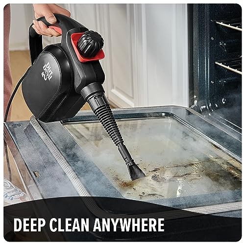DIRT DEVIL 7-IN-1 HANDHELD STEAMER PRESSURIZED STEAM CLEANER XL WATER TANK