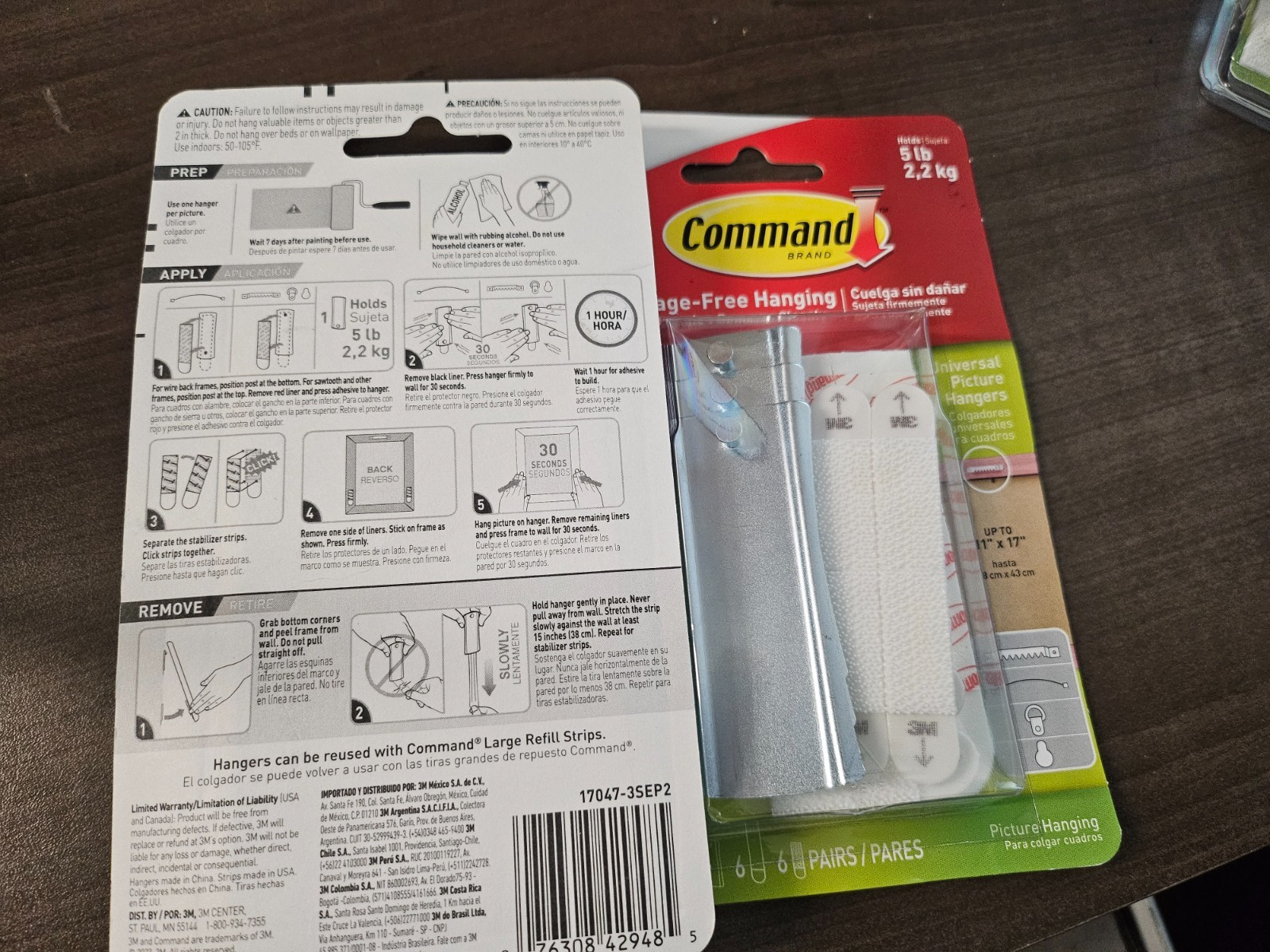 (6) Command 5lb Standard Universal Picture Hanger