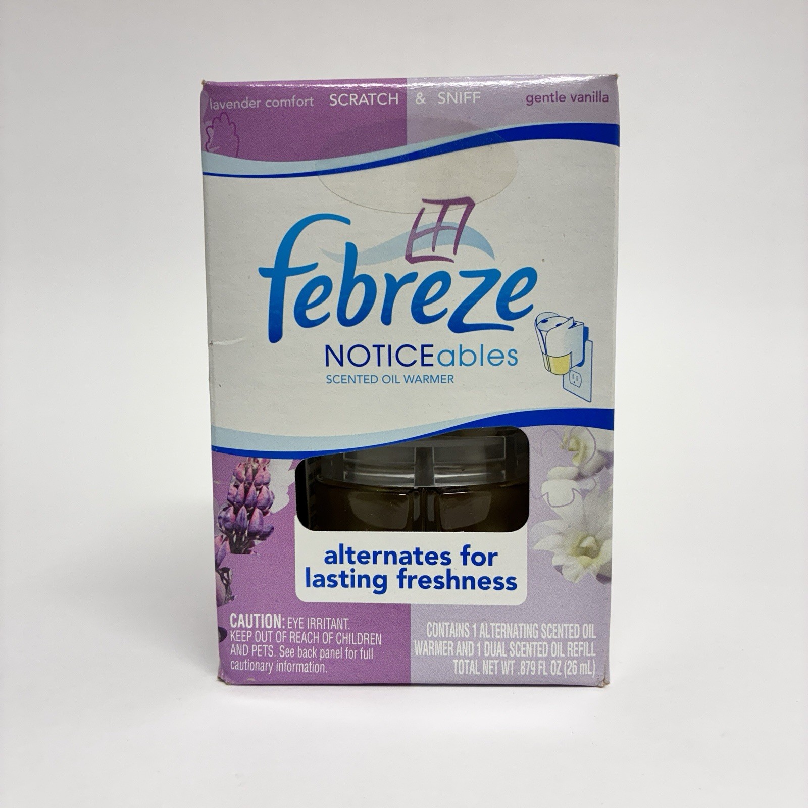 Febreze NOTICEABLES Dual Scented Oil Refill Warmer LAVENDER COMFORT & VANILLA