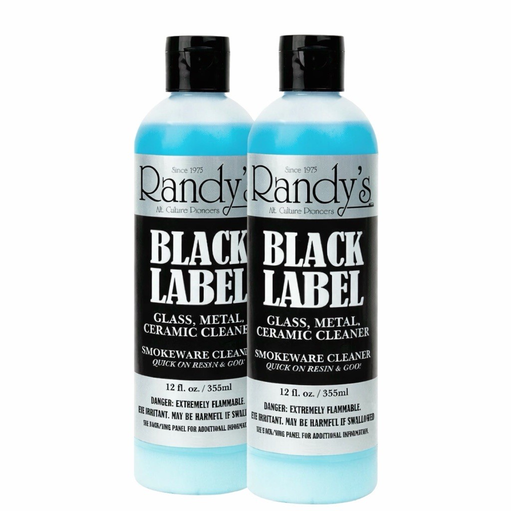 2 Pack Randy’s Black Label Glass Metal Ceramic Cleaner 12oz Bottle, Resin Remove