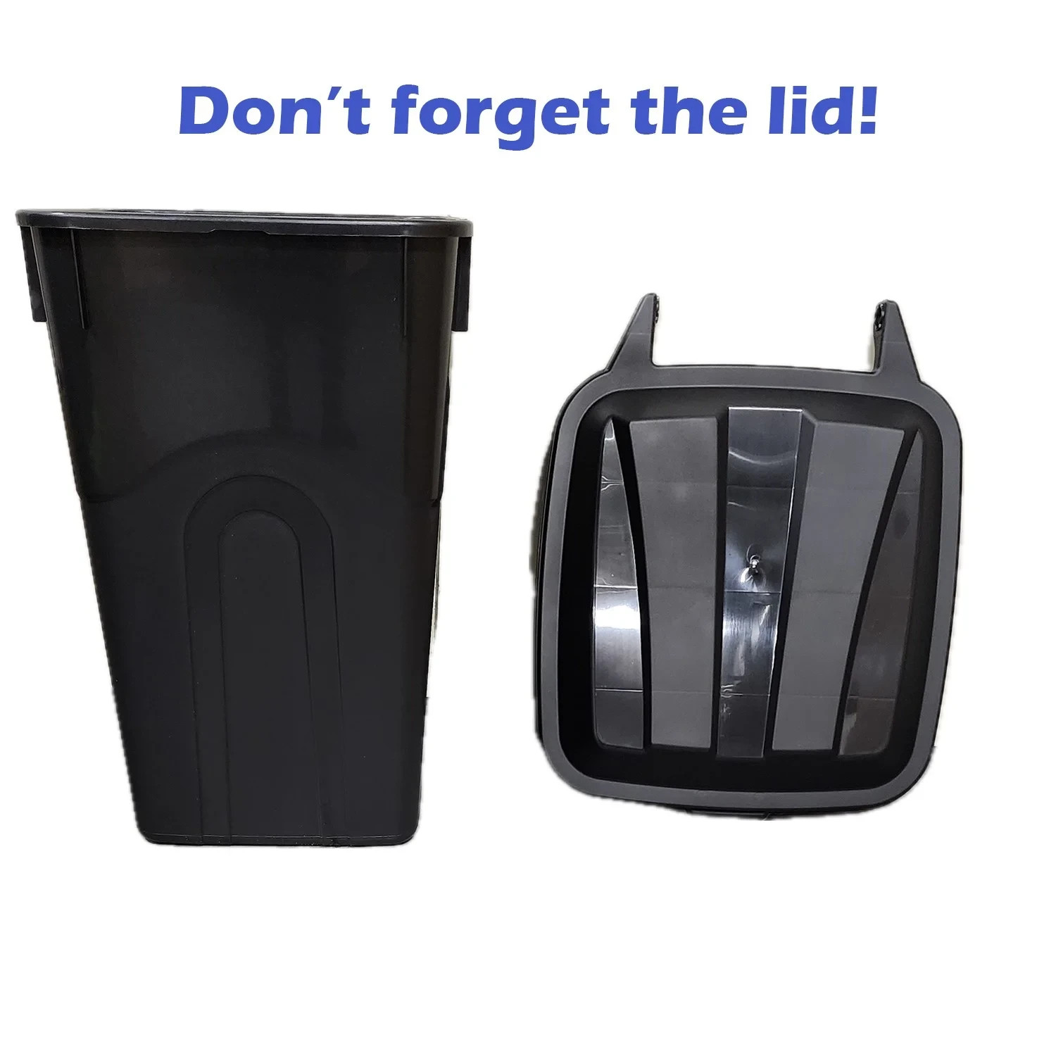 Hyper Tough 45 Gallon Wheeled Outdoor Trash Can, Black