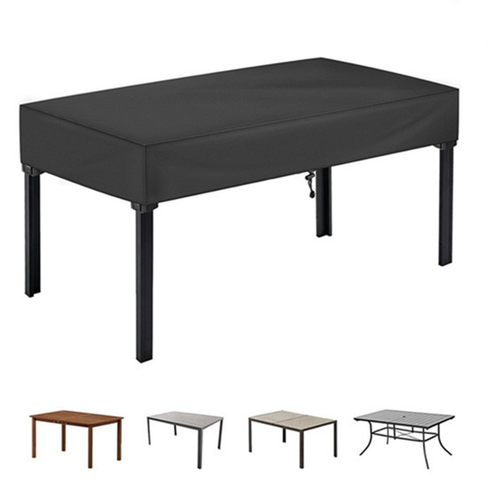 Rectangular Patio Table Cover Fits 122x61x15cm to 228.6x102x15cm Tables