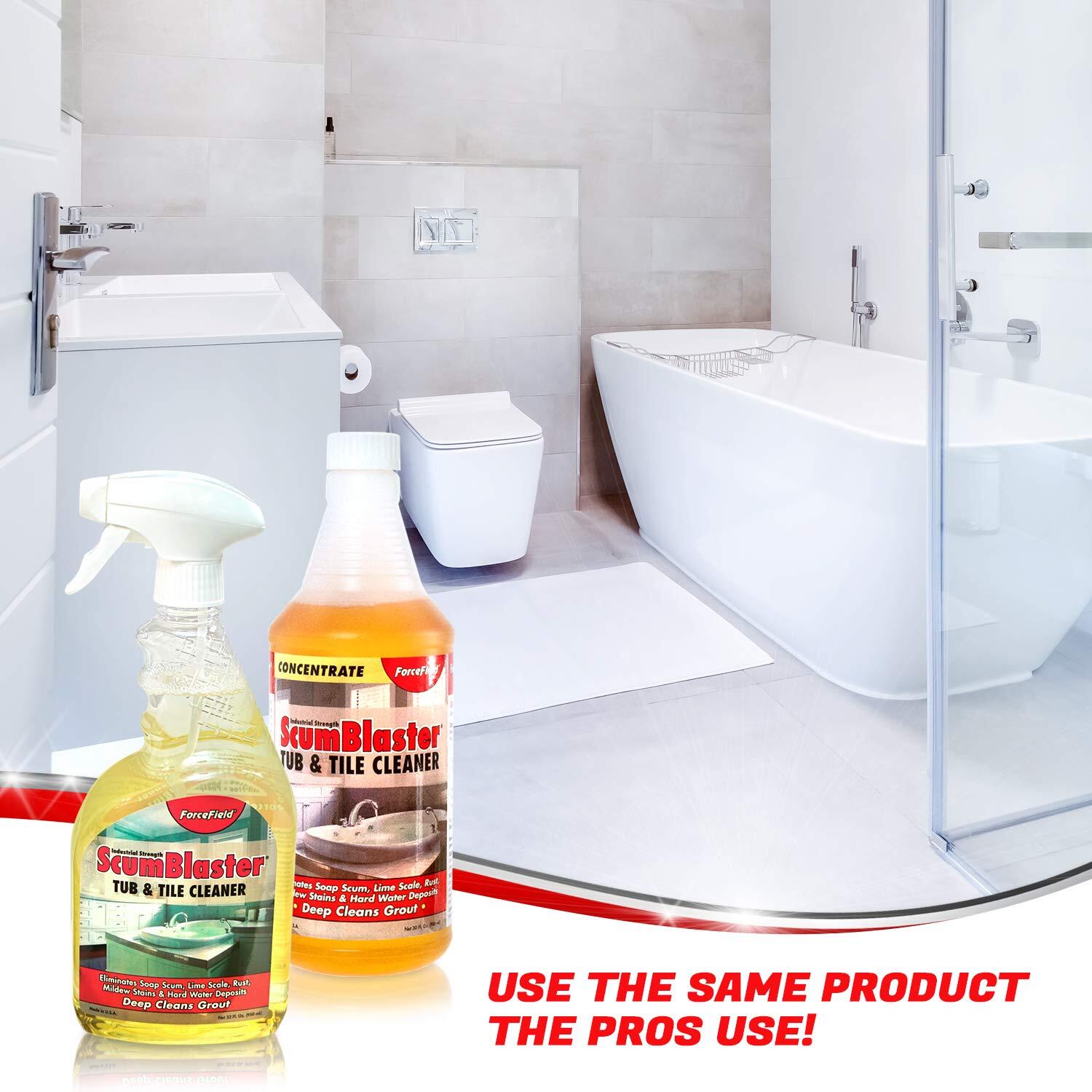 ForceField ScumBlaster Soap Scum Remover Tile and Grout Cleaner Hard Water