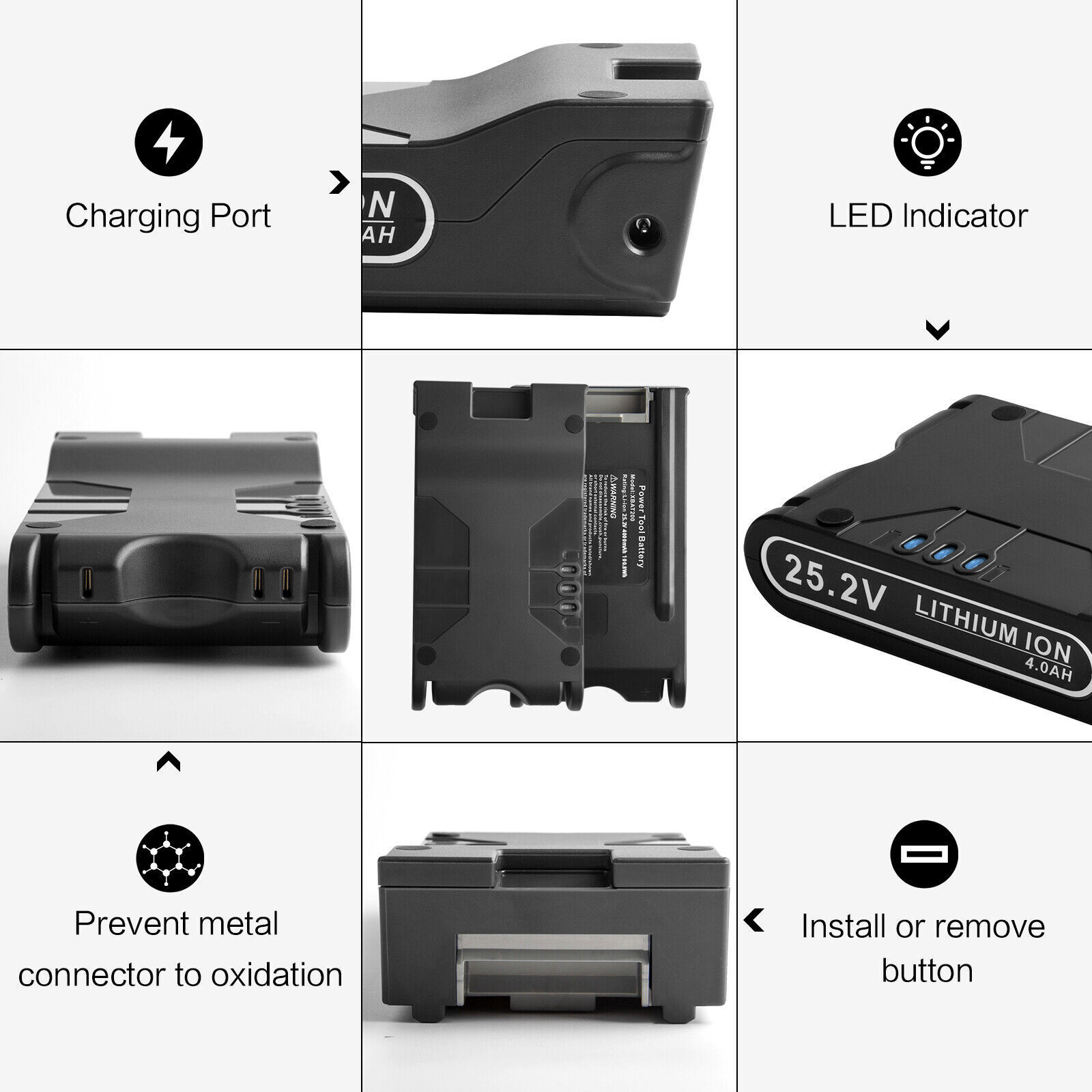25.2V 4.0Ah Li-ion Battery For Shark High Capacity Power Pack XBAT200 IF200