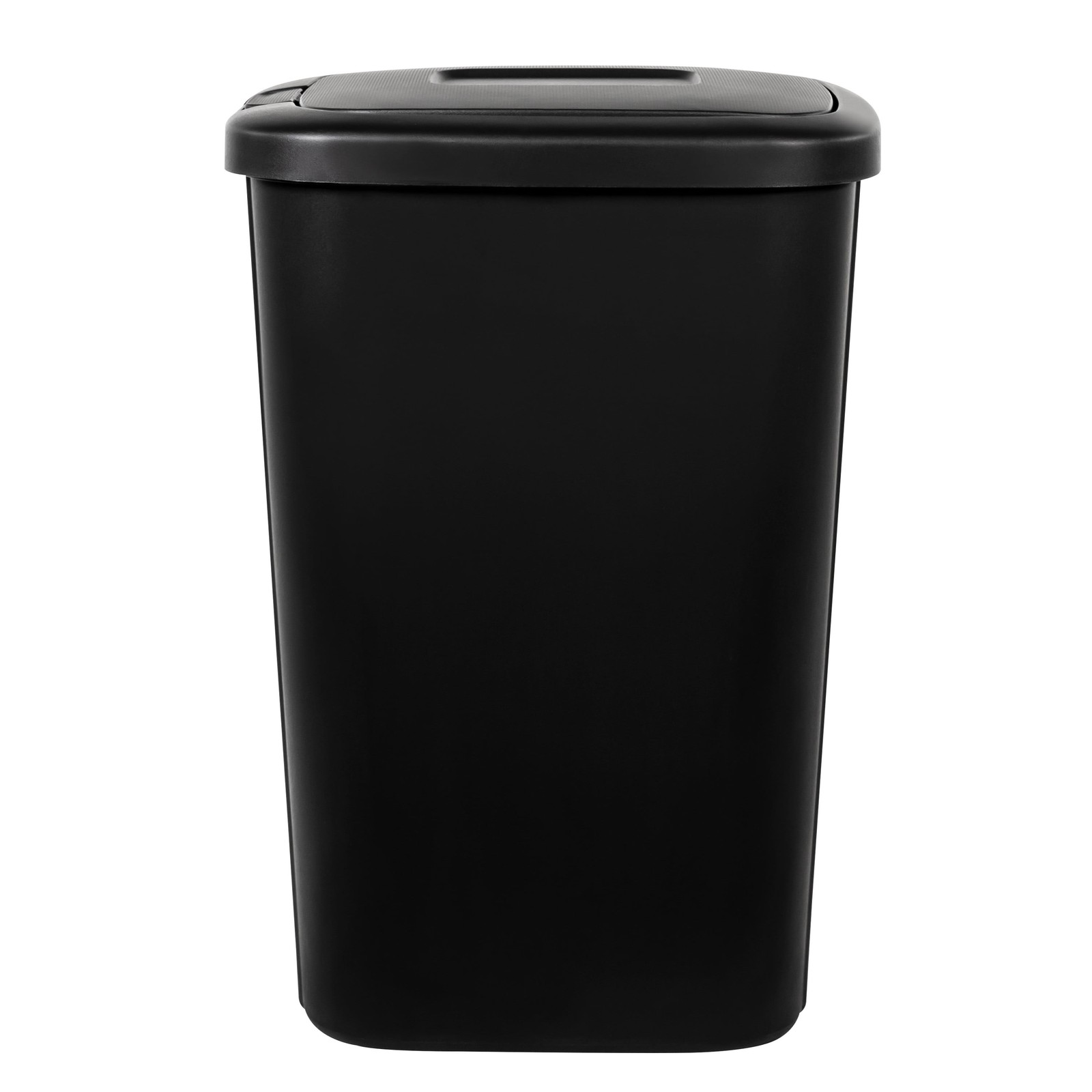 Hefty 13gal Touch Top Trash Can, Kitchen Garbage Bin with Lid, Black