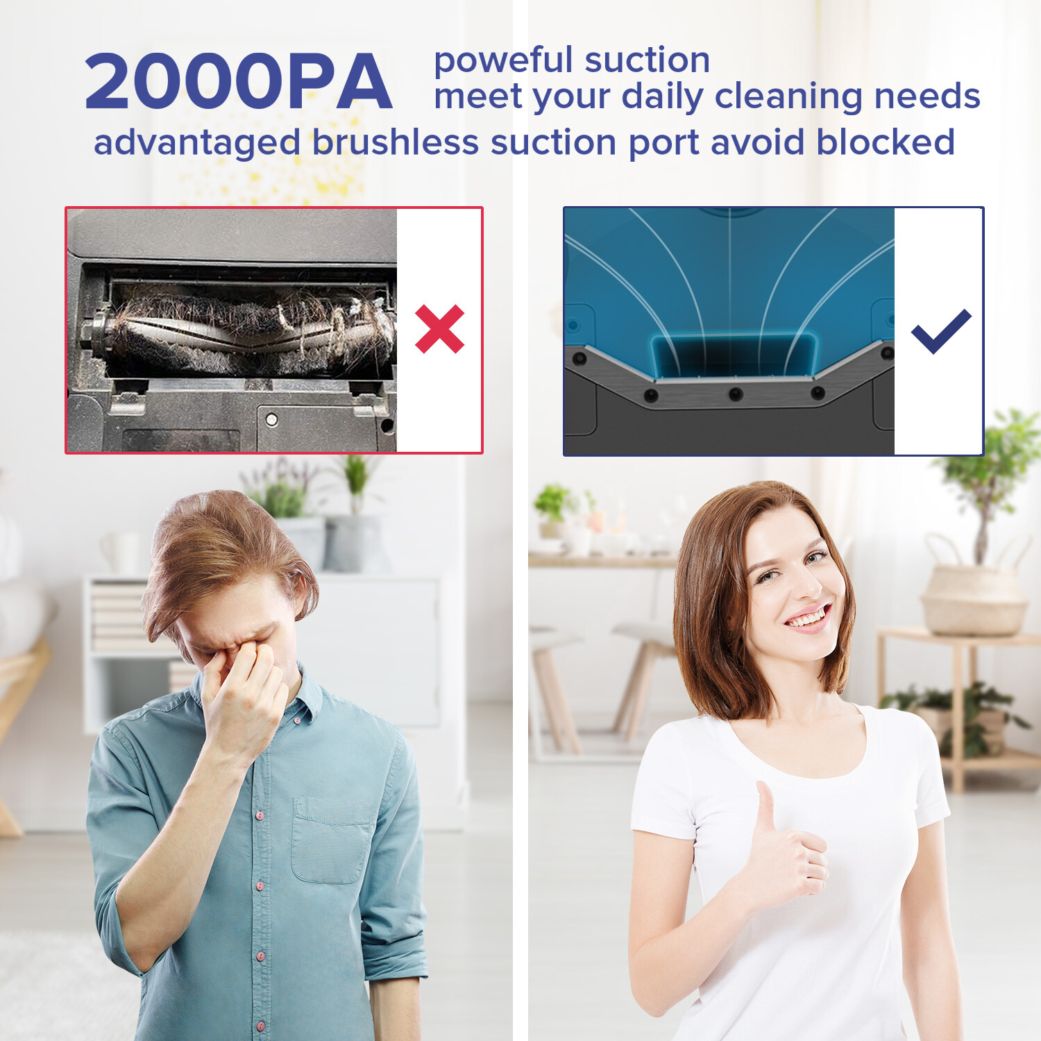 OKP Robot Vacuum Cleaner Self-Charging Work with WiFi/Voice/App Control 2200Pa