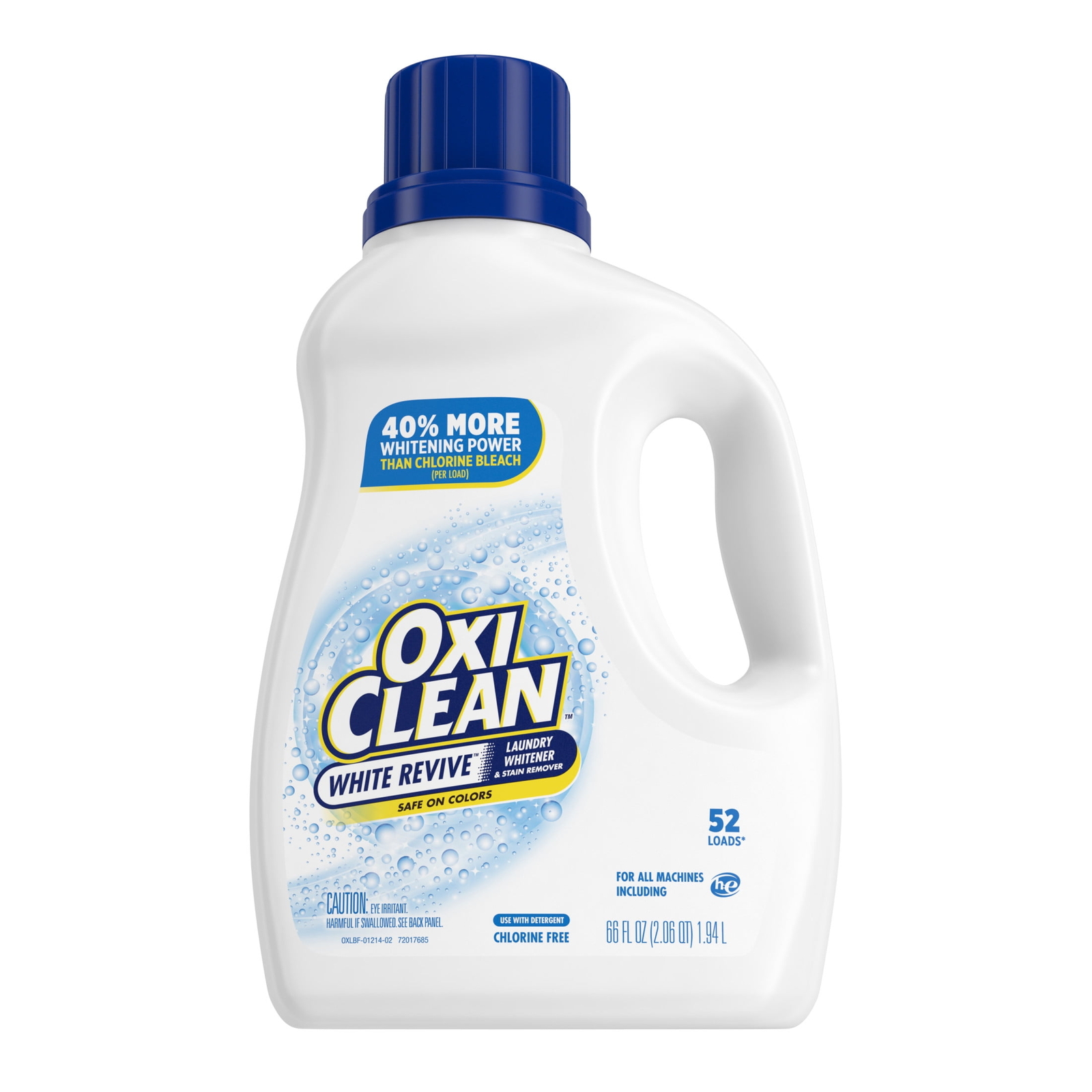 OxiClean White Revive Laundry Whitener and Laundry Stain Remover Liquid,66 fl oz