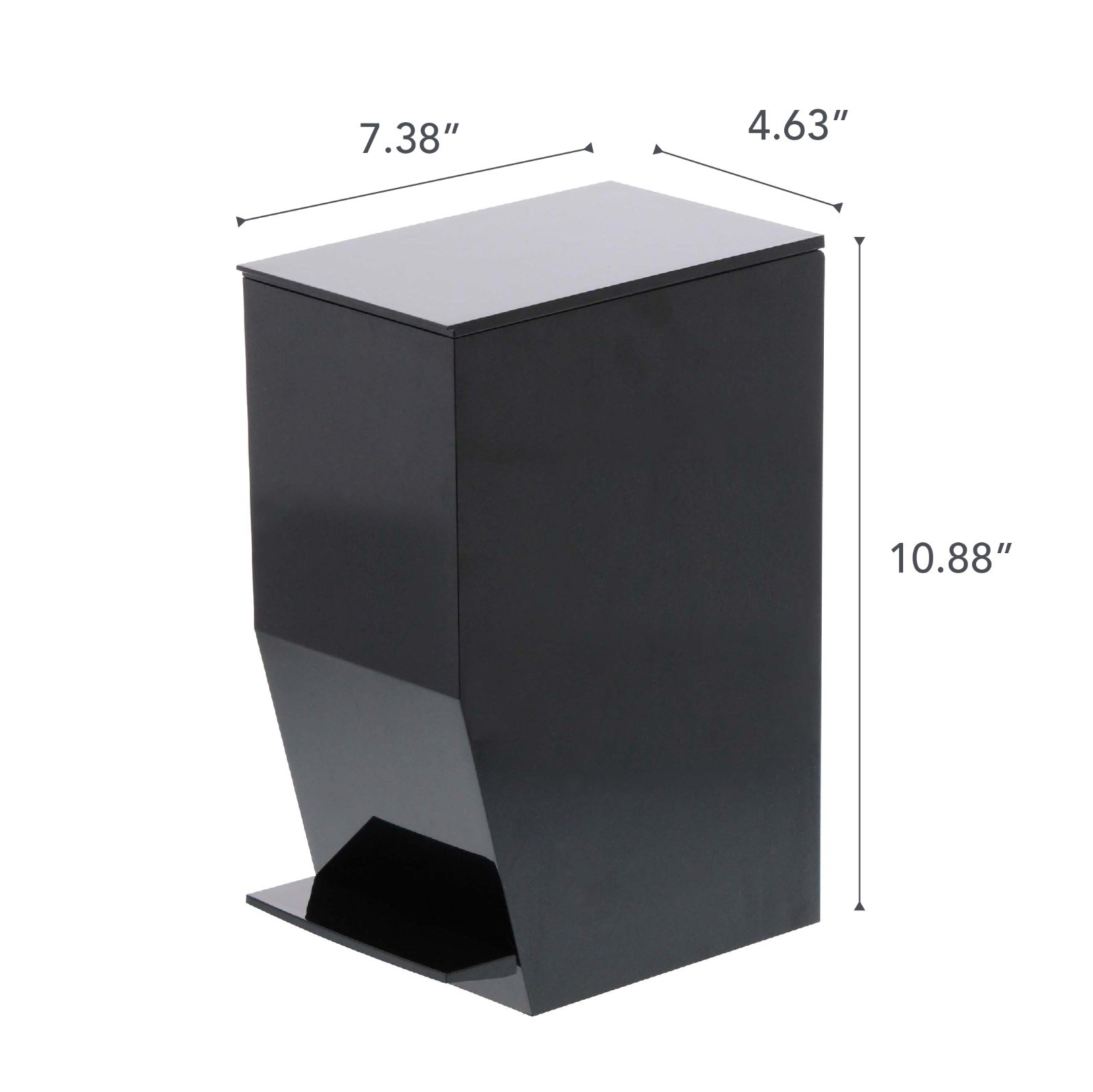 Yamazaki Home TOWER Step Trash Can – Small Space Waste Bin for Bathroom Kitchen