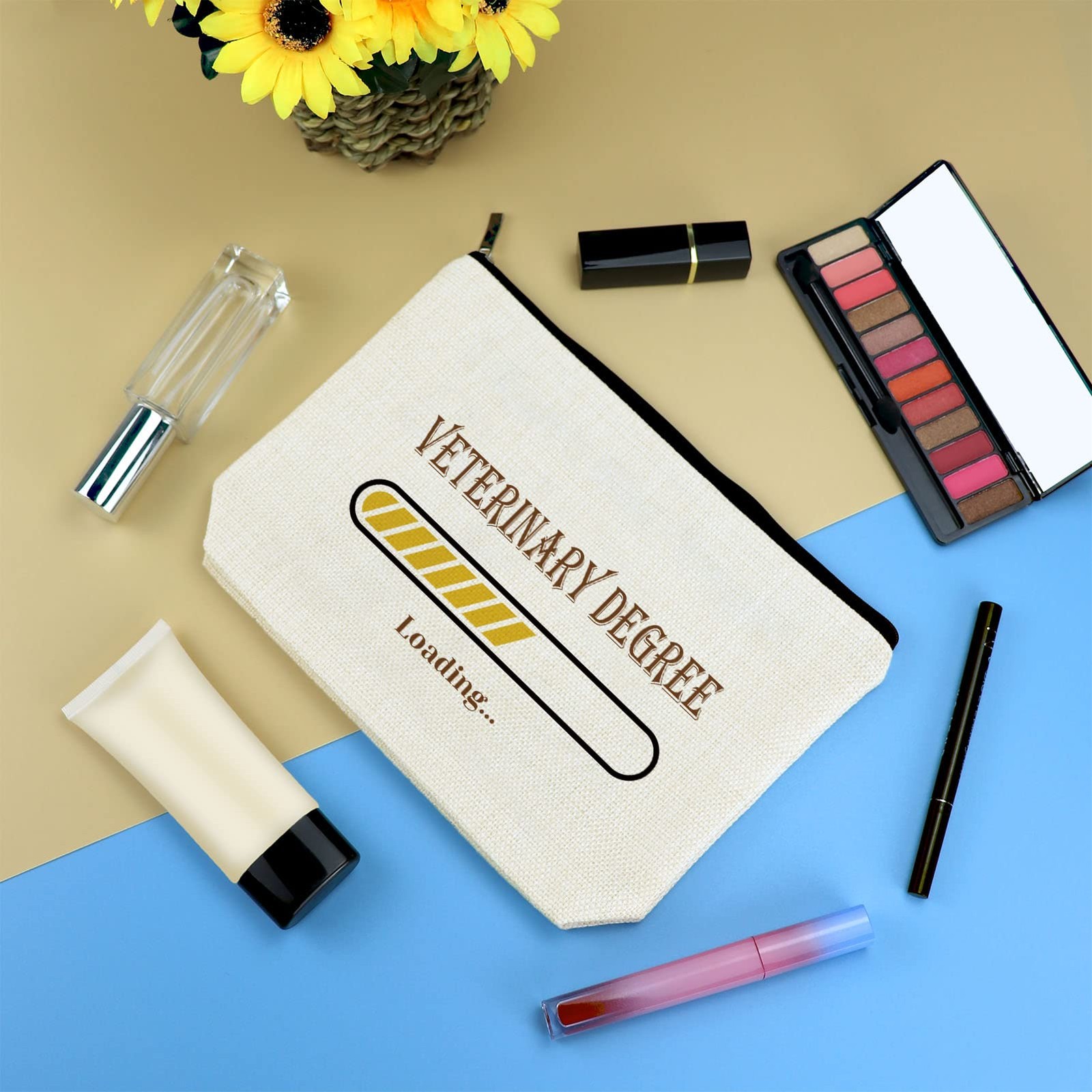 Future Veterinarian Gift Makeup Bag Appreciation s, Off White