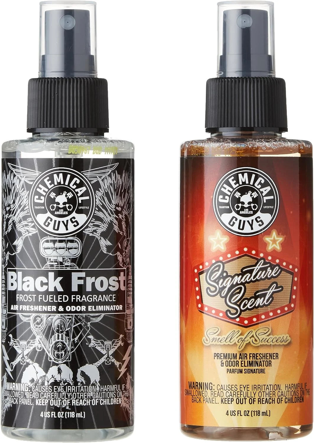 Chemical Guys AIR_302_04 Black Frost Scent and Signature Scent Combo Pack, Great