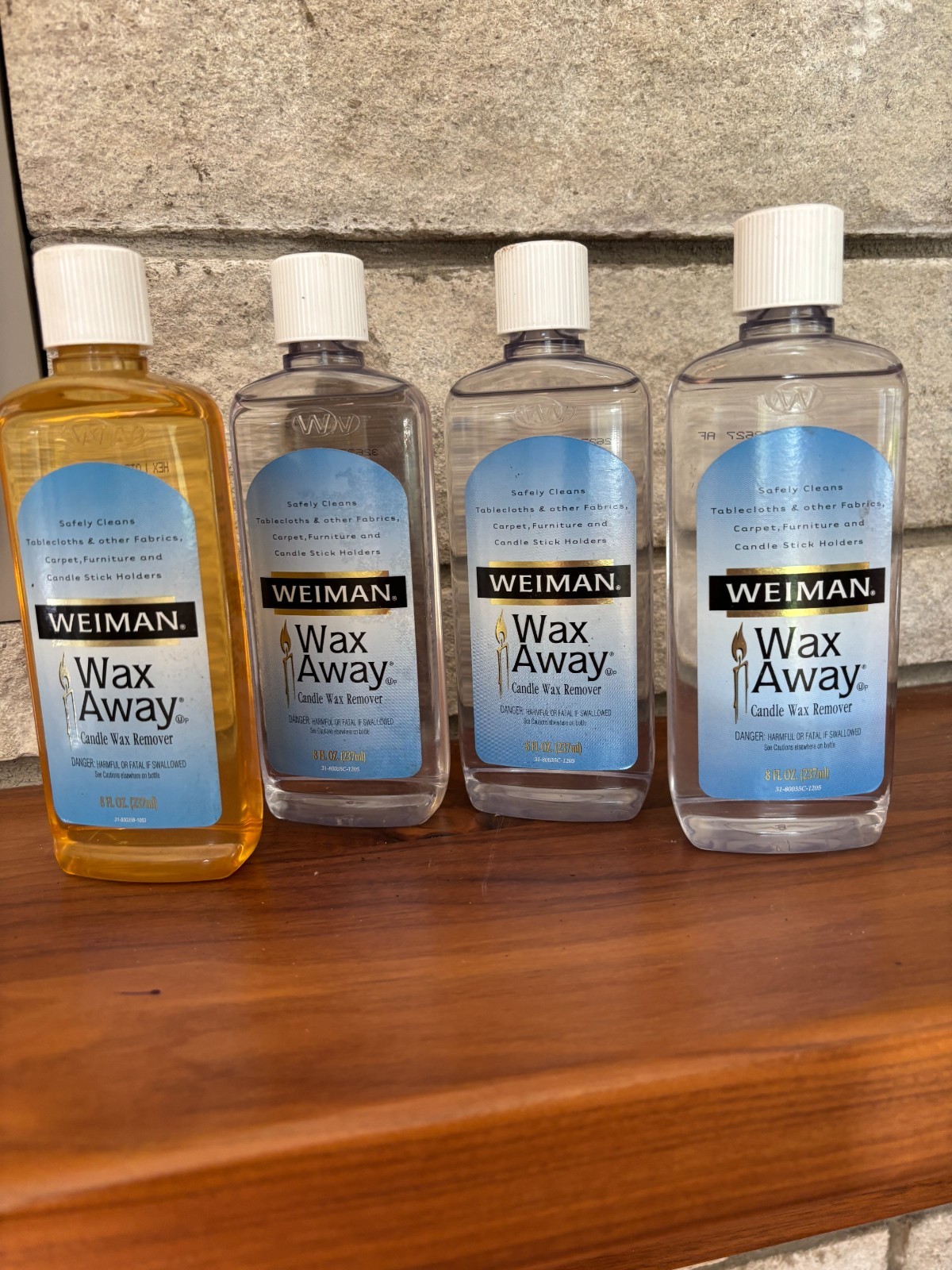 NEW Weiman Wax Away Candle Wax Remover Fabrics Furniture Carpet 8 oz 4 Available