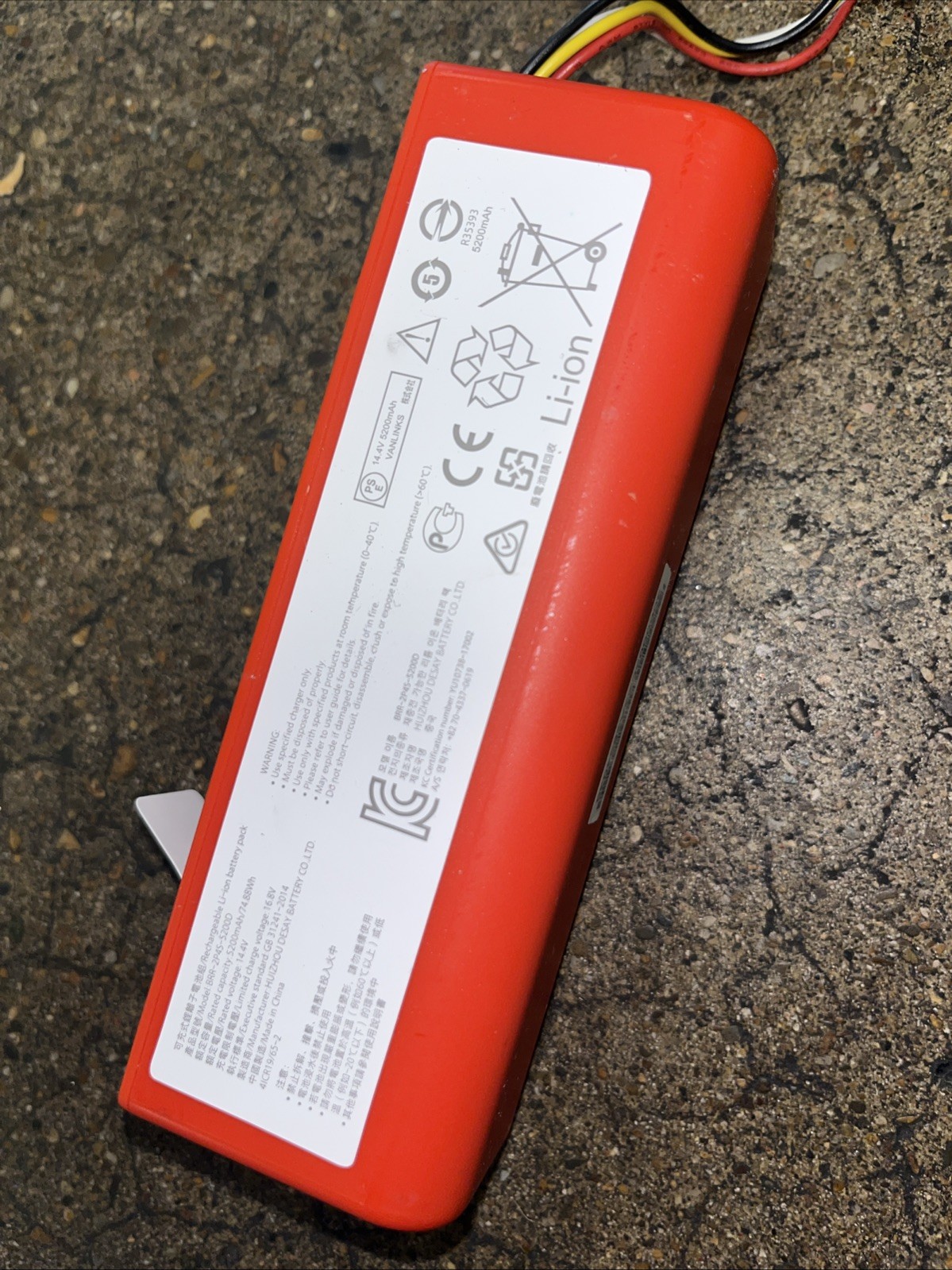 Battery for Xiaomi Roborock Xiaowa BRR-1P4S-2600S BRR-2P4S-5200D 400-900-1755
