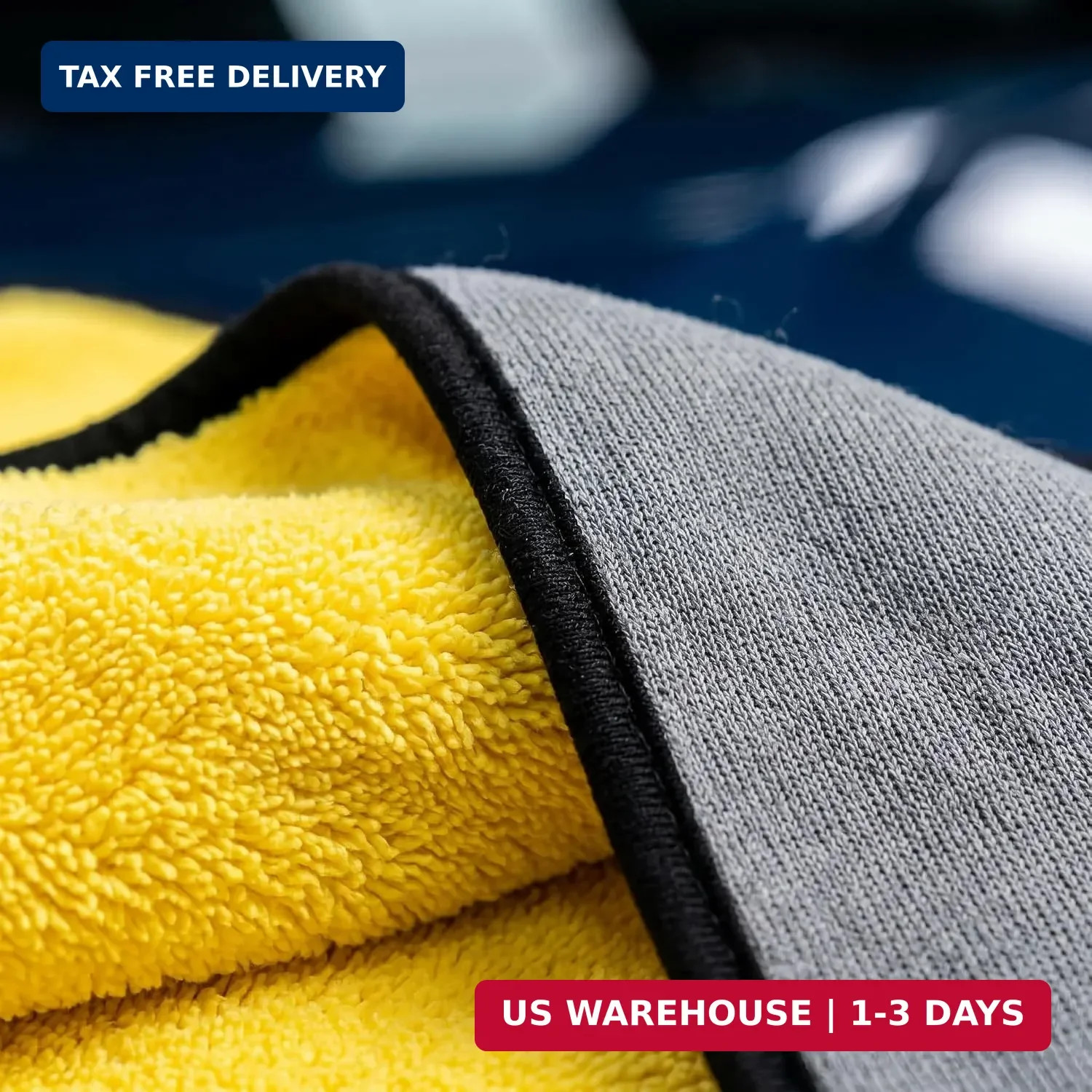 10 Pack Yellow Grey Microfiber Towels for Cars 12×16 Coral Velvet Drying Cloths