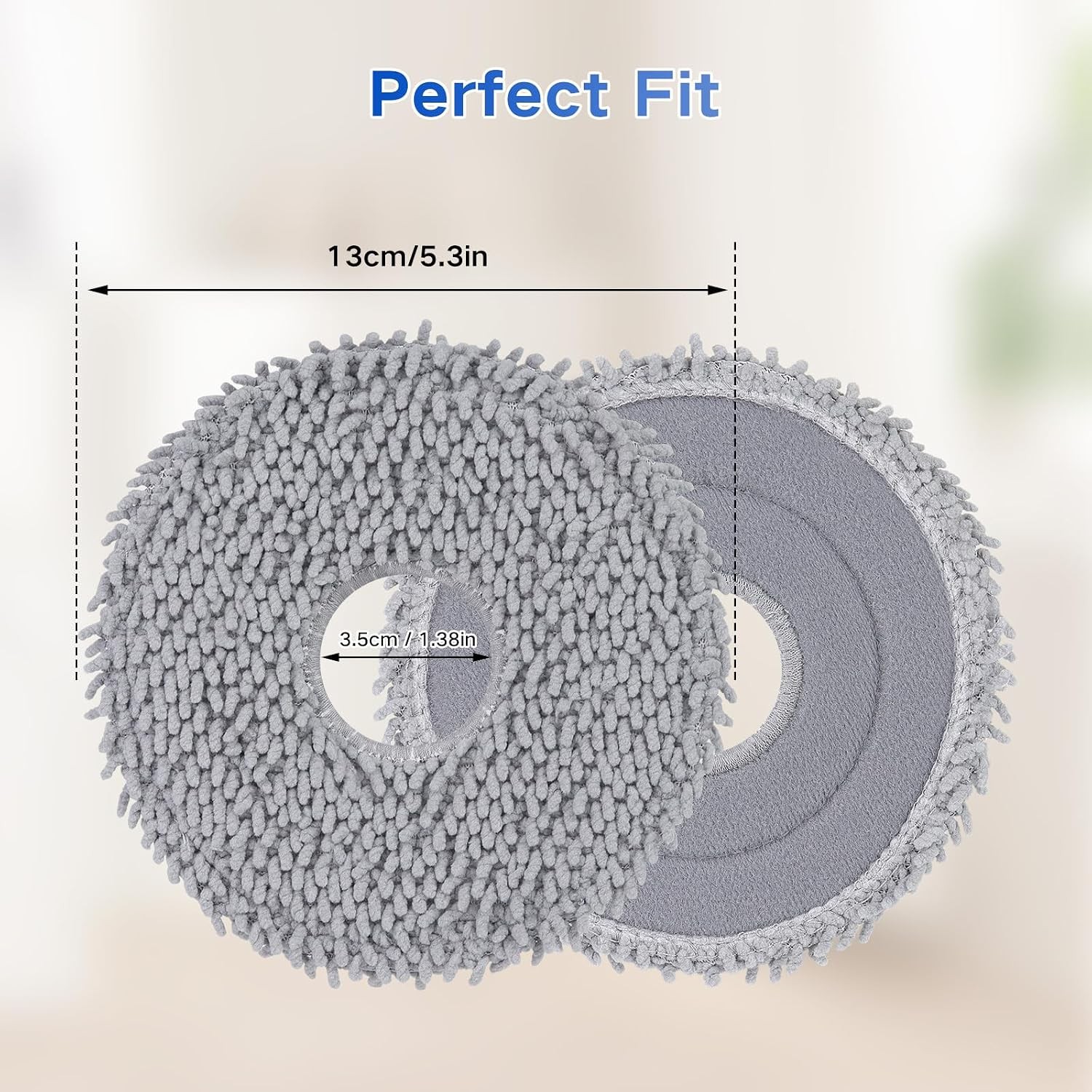 8 Pack Mop Cloths for Roborock Qrevo QV 35A 35S S5V Q Revo S Pro Master Plus