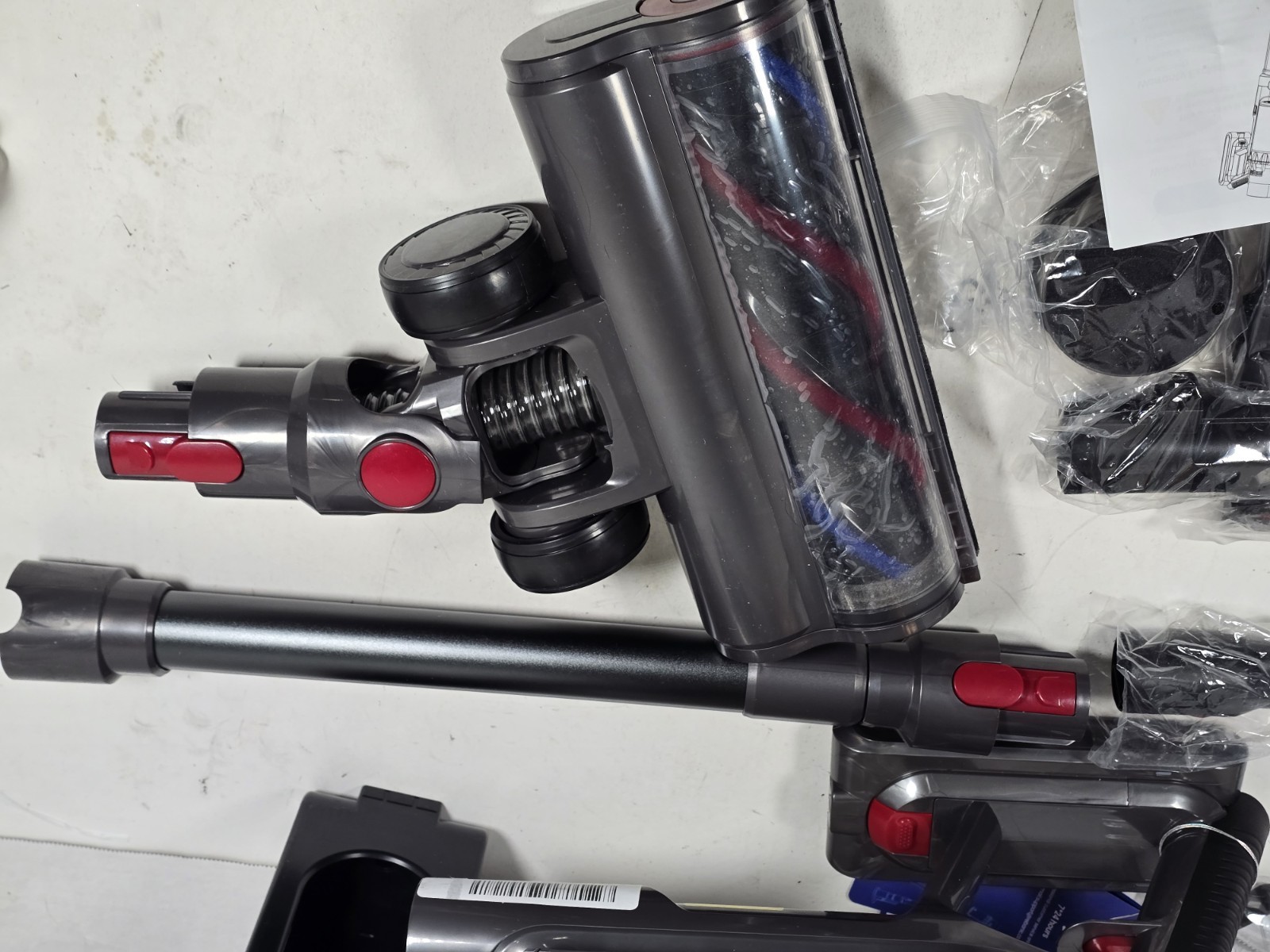 Cordless Stick Vacuum Cleaner 600W 48KPa 65Min Runtime Lightweight 8-in-1