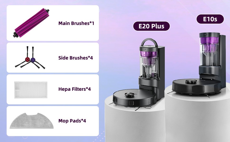 18 Pack E10s Accessories Kit Replacement Compatible with Eureka E10S / E20 Plus