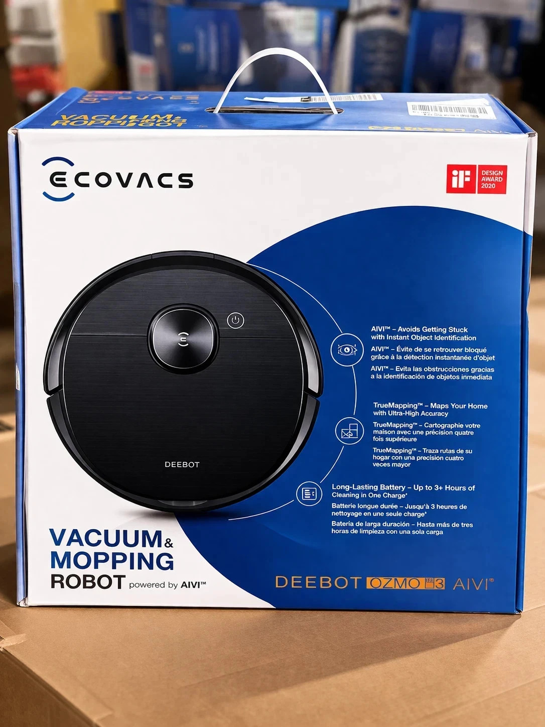 Ecovacs Deebot Ozmo T8 AIVI Robot Vacuum and Mop
