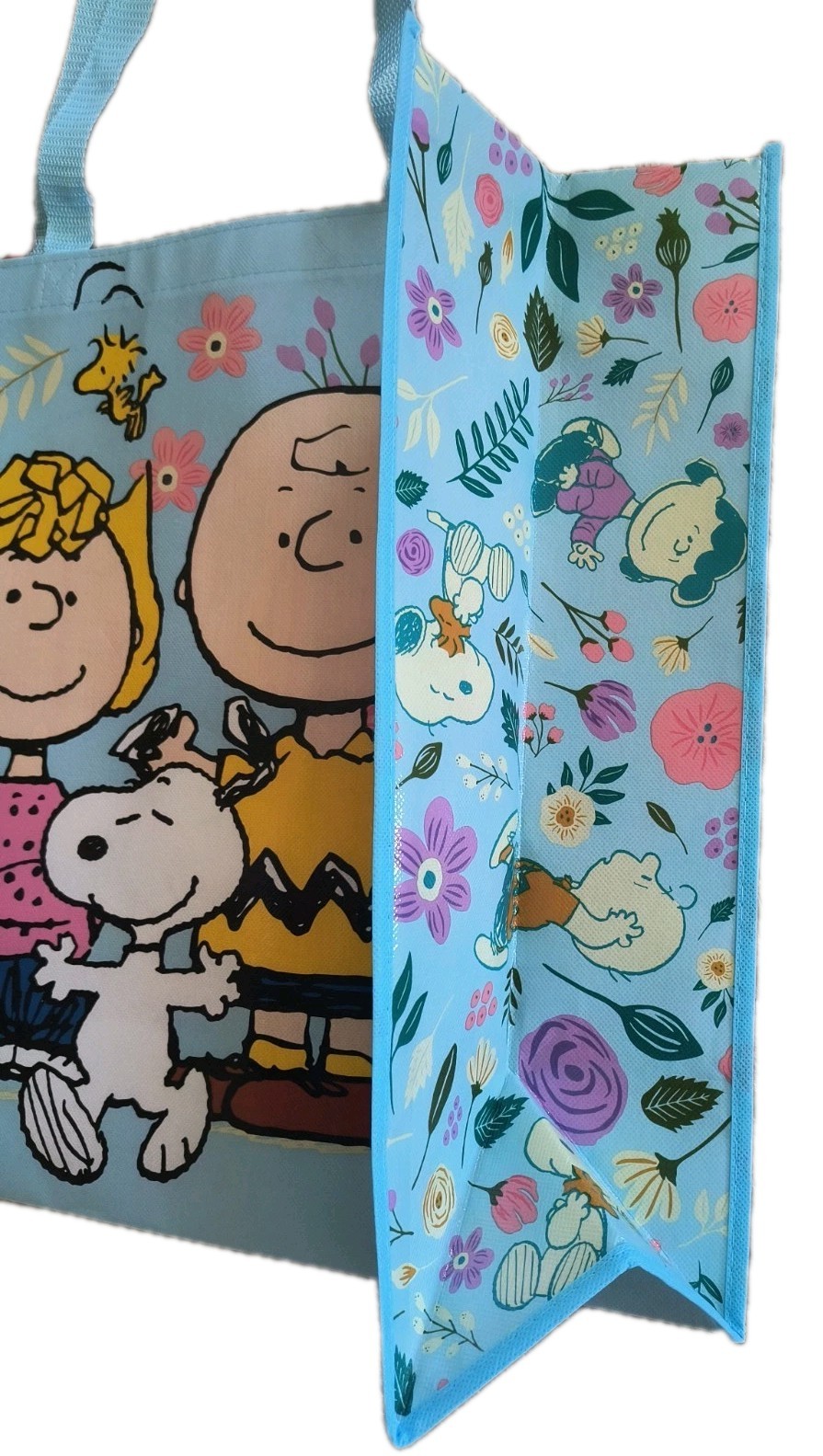 PEANUTS Extra Large Reusable SNOOPY Tote Bag with Handle NEW Free Shipping!
