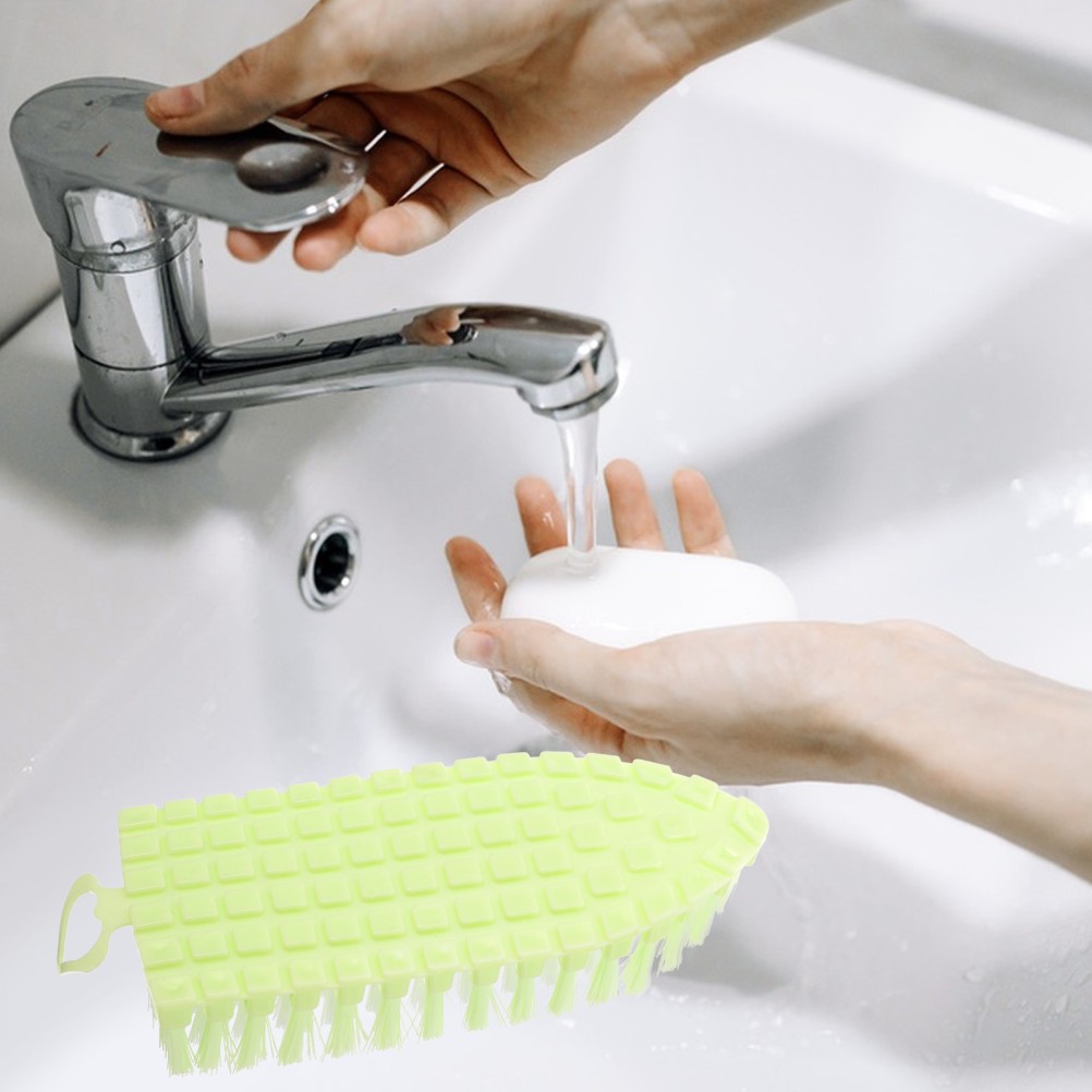 Compact Small Scrub Brush for Cleaning Kitchen Sink and Household