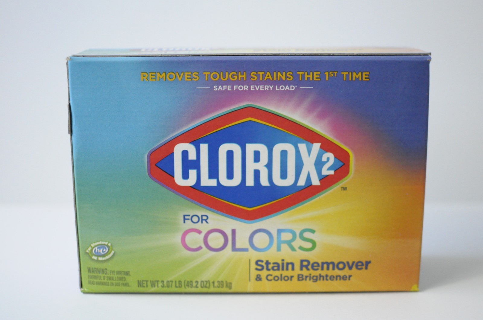 Clorox 2 Laundry Stain Remover and Color Booster Powder 49.2 Oz Box New