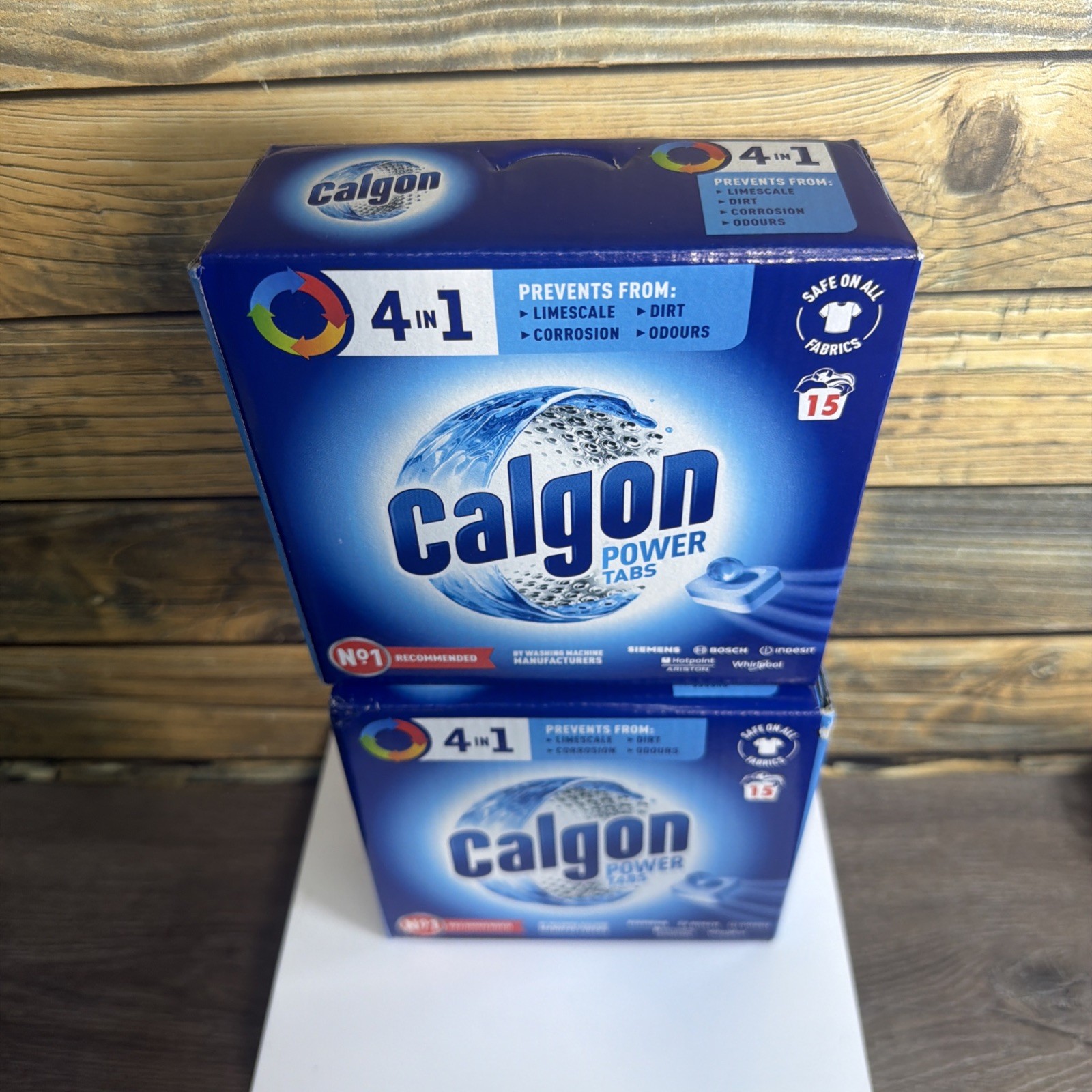 (Lot Of 2) Calgon 4-in-1 Power Tabs Washer Cleaner, Blue, 75 Count XL