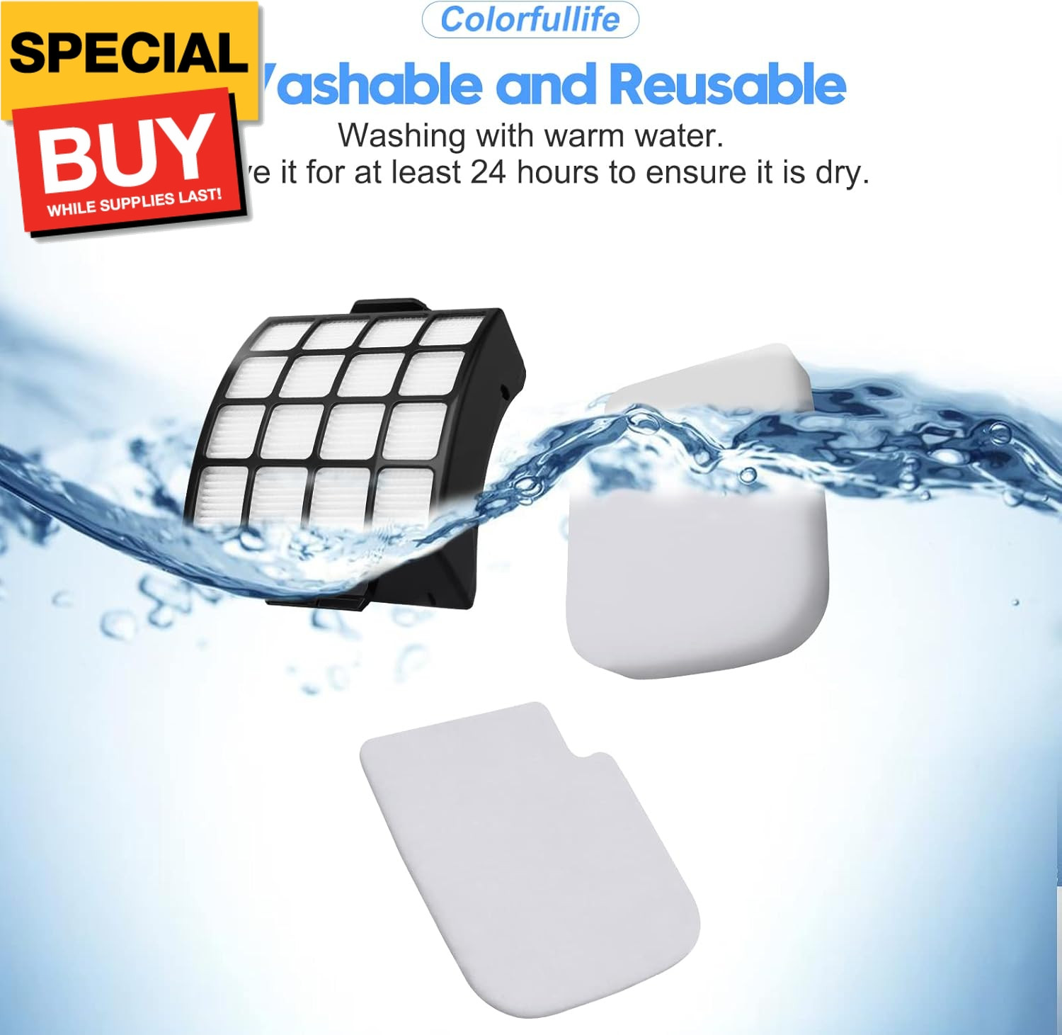 AZ3002 Filters for Shark AZ3002 AZ3000 AZ3000W for Stratos DuoClean PowerFins Va