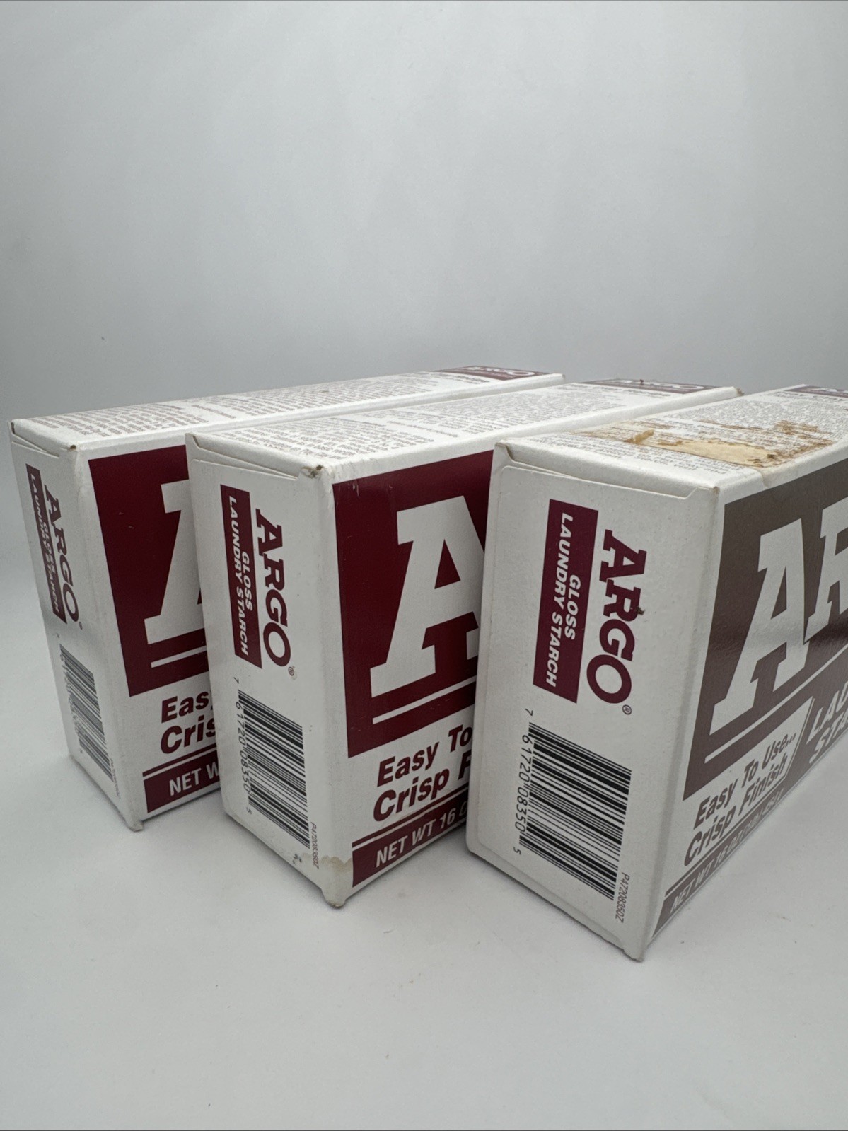 NEW SEAL ARGO Gloss Laundry Starch Red Removes Greasy Spots 16oz BEST 2018