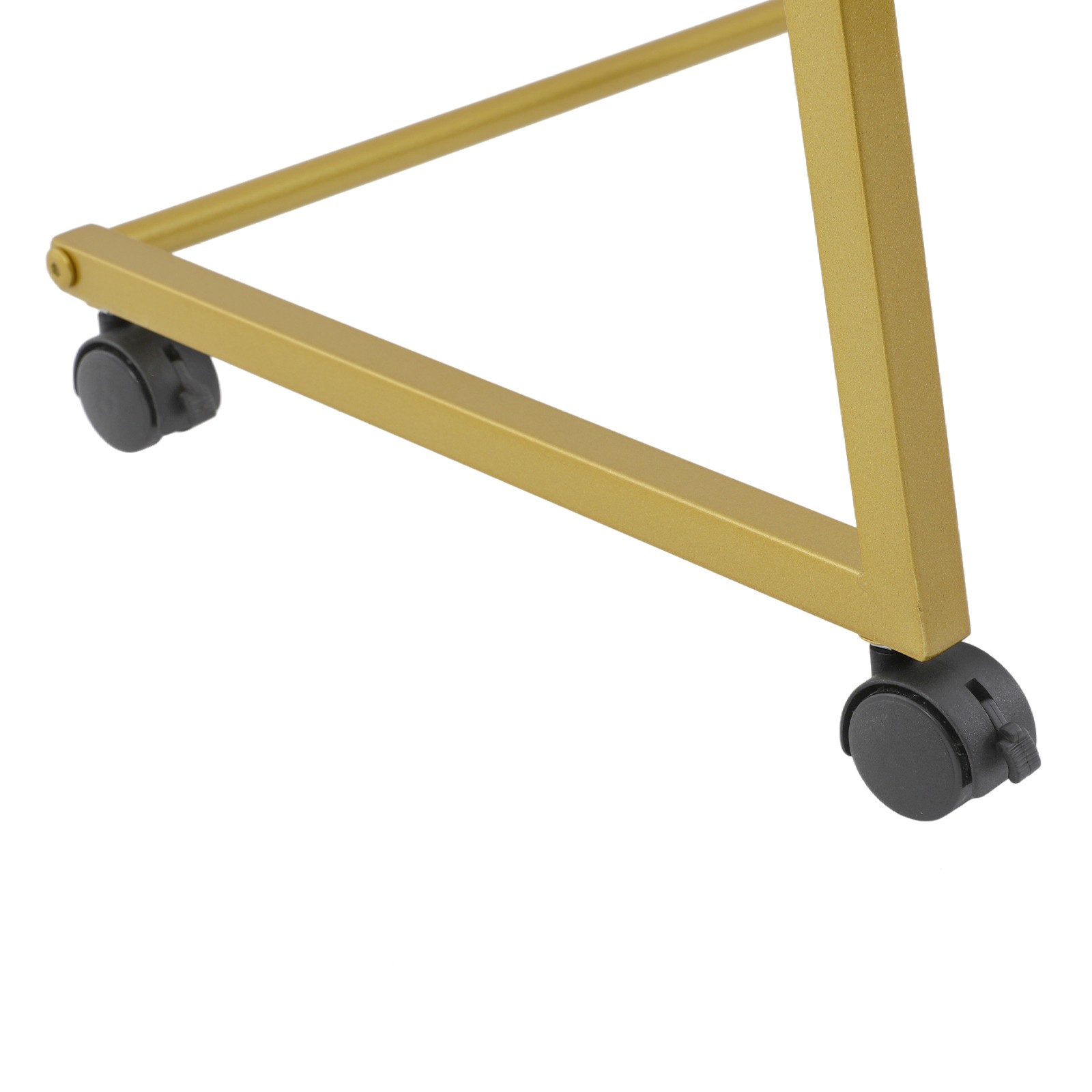 10 Tier Scarf Display Stand Metal Scarf Holder Organizer Rack w/ Wheels 80*40cm