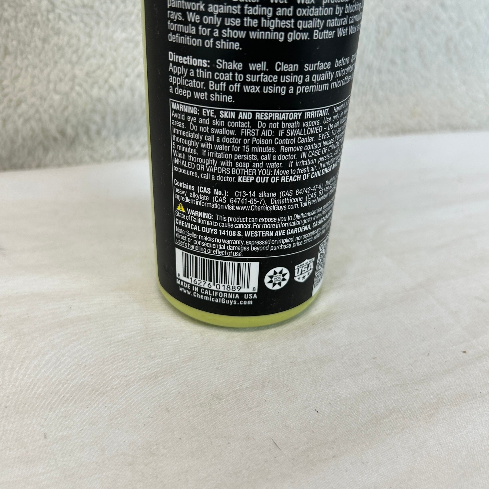 Chemical Guys Butter Wet Wax Deep Wet Shine Liquid Creme Carnauba 16oz 2 Pack