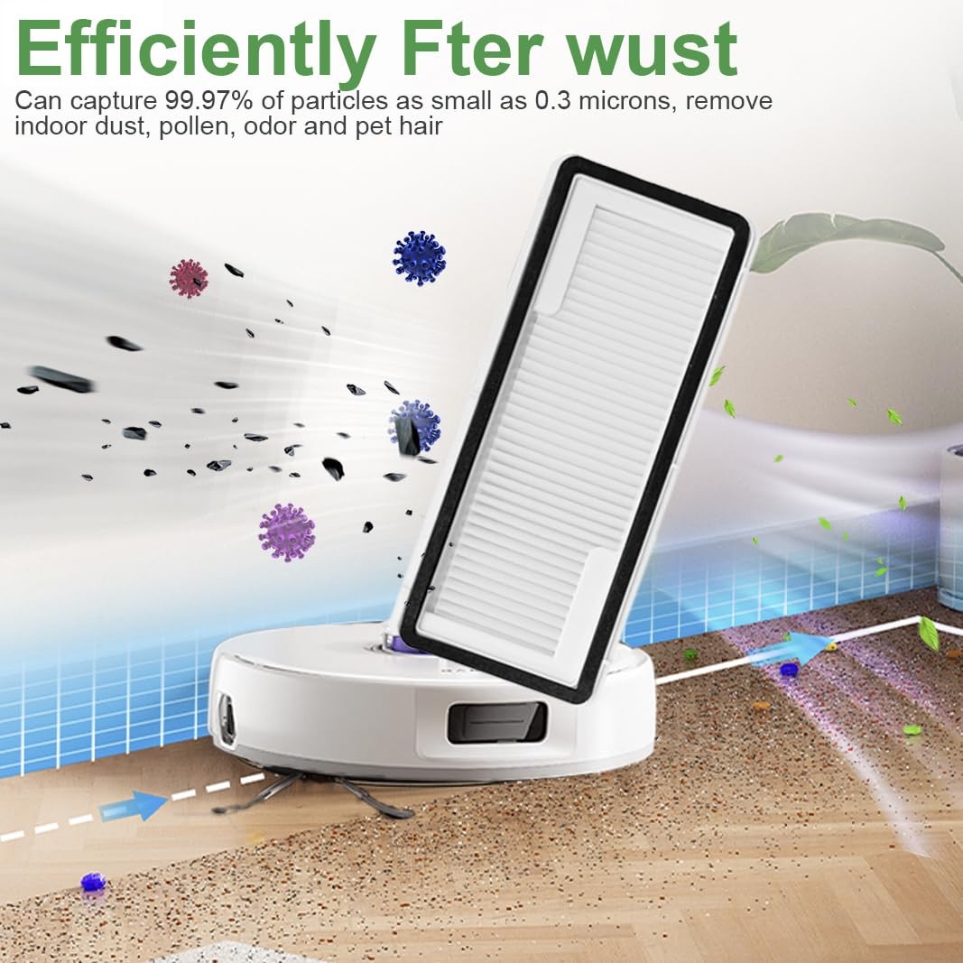 20 Pcs Kit for Narwal Freo Z10 / Freo Z10 Ultra Robot Vacuum, Main Roller Bru…