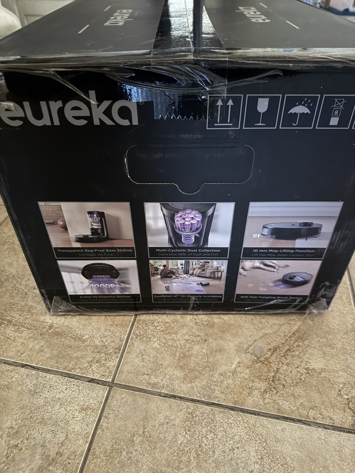 Eureka E20 Plus Robot Vacuum Mop Auto Empty LiDAR 8000Pa NERE20PLUSBK