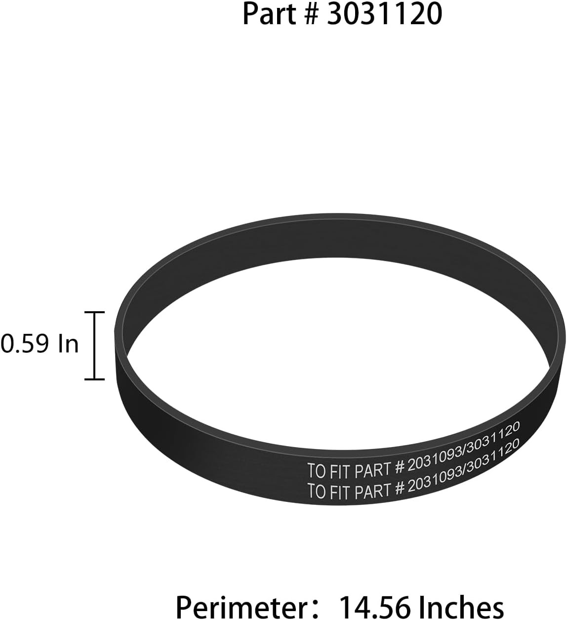 Replacement Belt Compatible with Bissell 3832 3836 36762 35332 3675 3832 3837