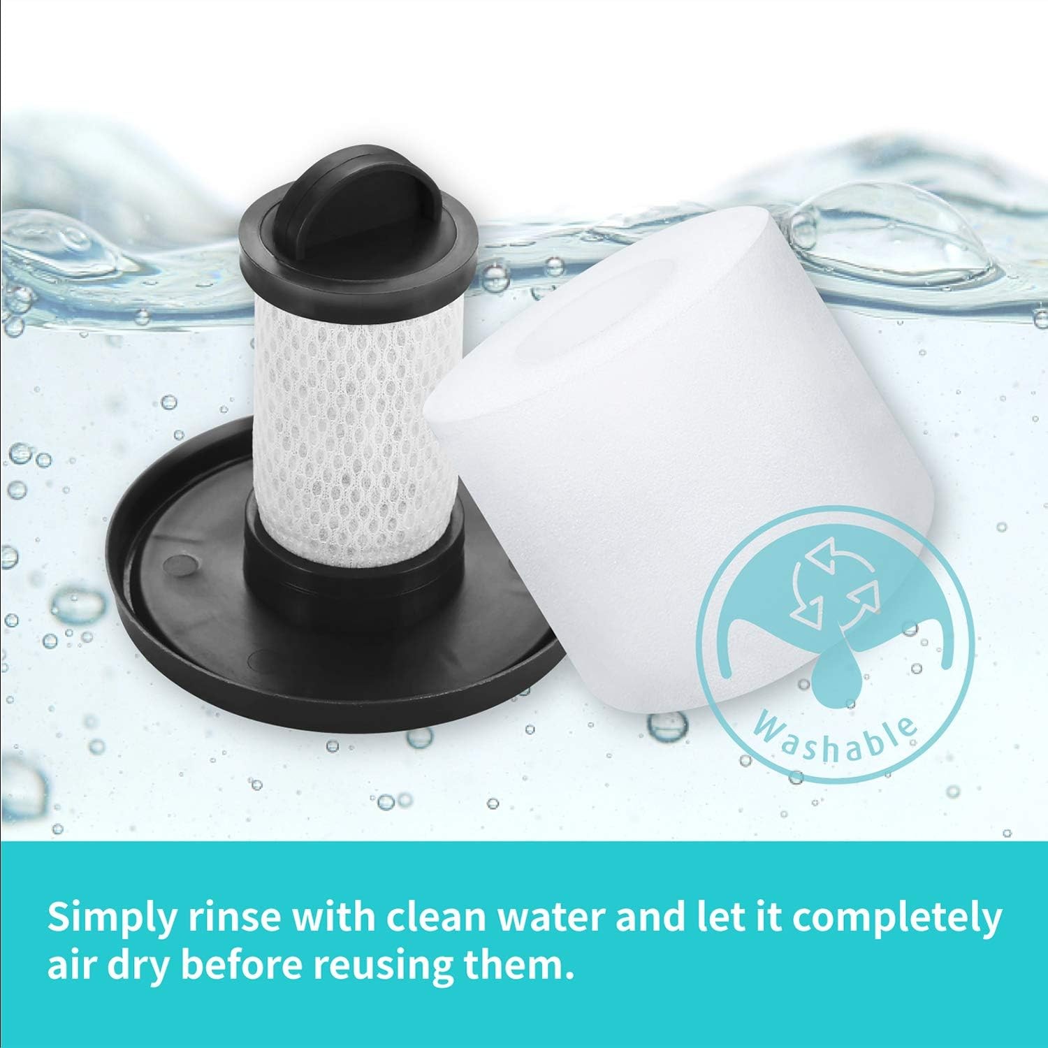 LZ600 Brush Filter Kit for Shark APEX UpLight DuoClean 10 Pack Fits LZ601 LZ602
