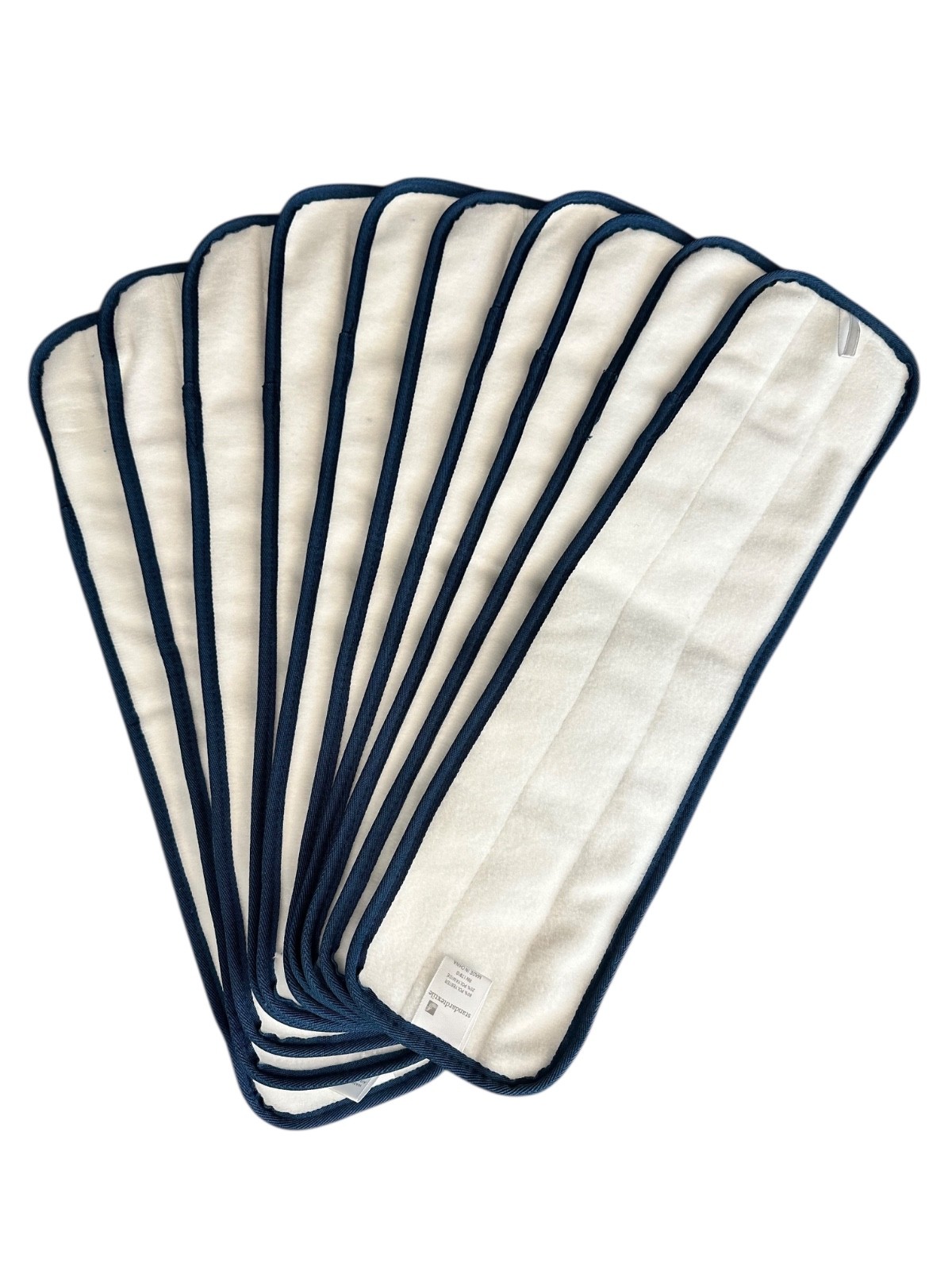 Commercial Microfiber Wet Mop Pads 18” Universal Fit Hypoallergenic – PACK OF 10