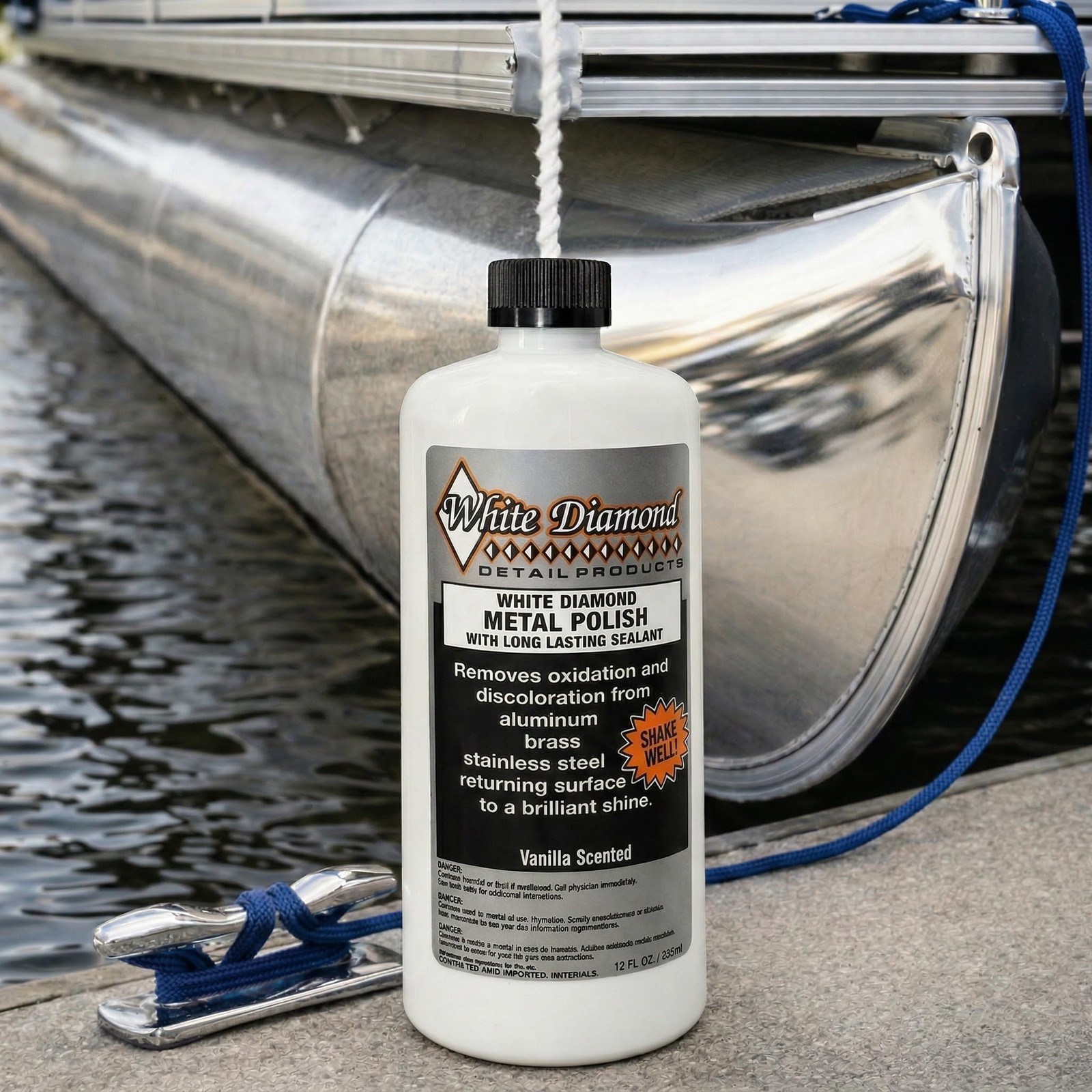 Metal Polish with Sealant Clean, Polish & Protect Aluminum, Brass, Chrome 12