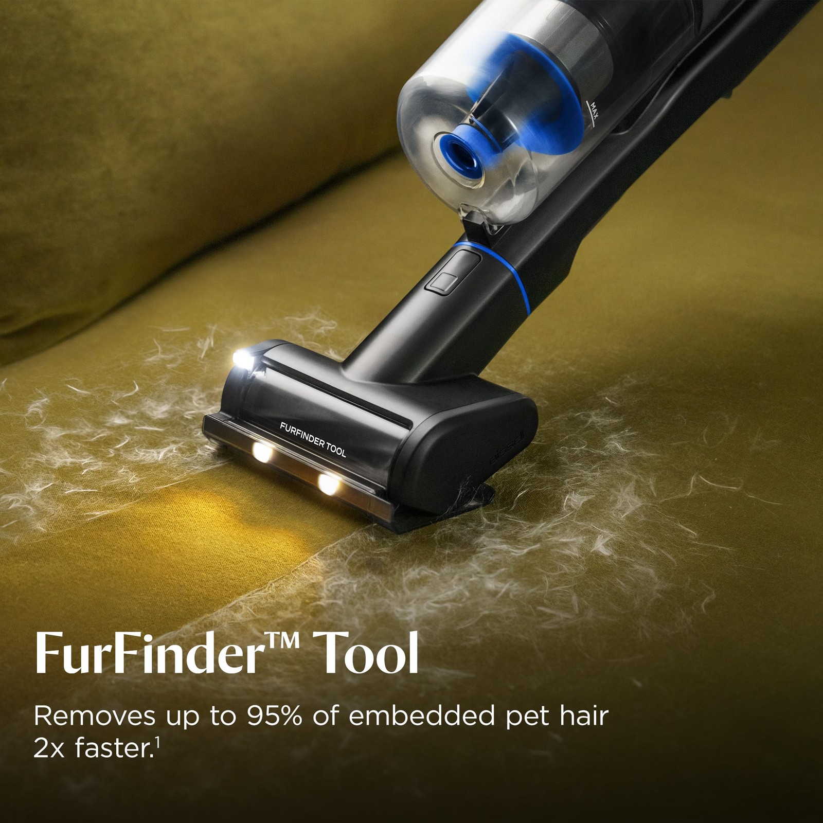 BISSELL PowerClean FurFinder 200W Cordless Vacuum, Rechargeable, 40 Min Battery