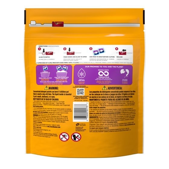 ARM & HAMMER Plus OxiClean 5-in-1 Laundry Detergent Power Pks, Fresh Burst 42cnt
