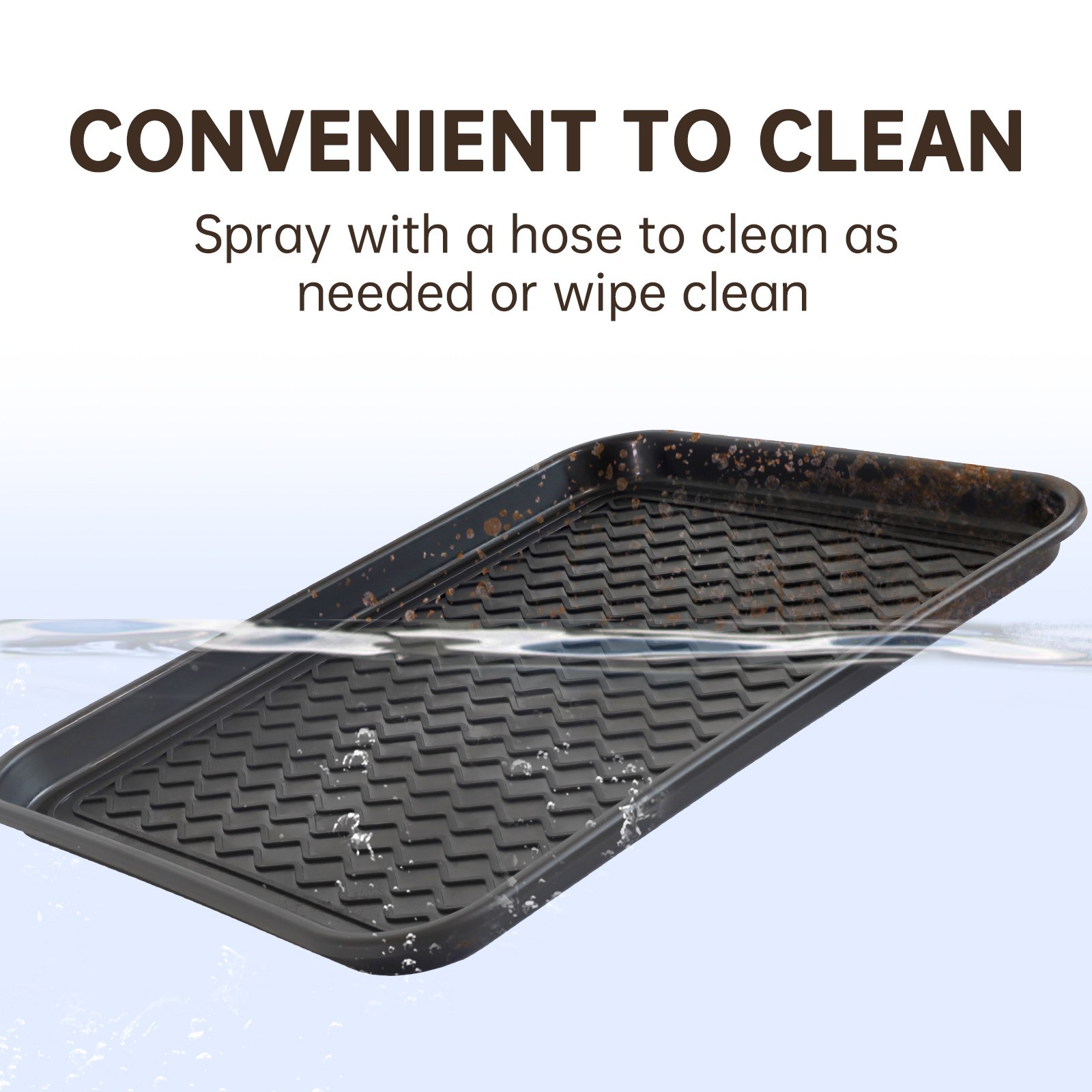 3 Pack 20″x15″ Boot Tray Entryway Shoe Trays for Indoor Outdoor Use