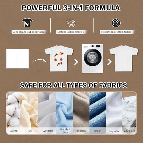 Eco-Friendly Portable Laundry Detergent Sheets – 3-in-1 Travel Laundry Strips