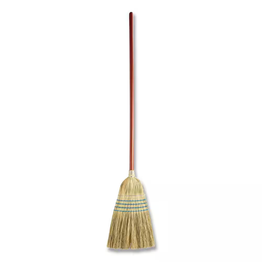 Giant Commercial Corn Broom 38 Inch Sweeping Width Heavy Duty Use Straw Cleaning
